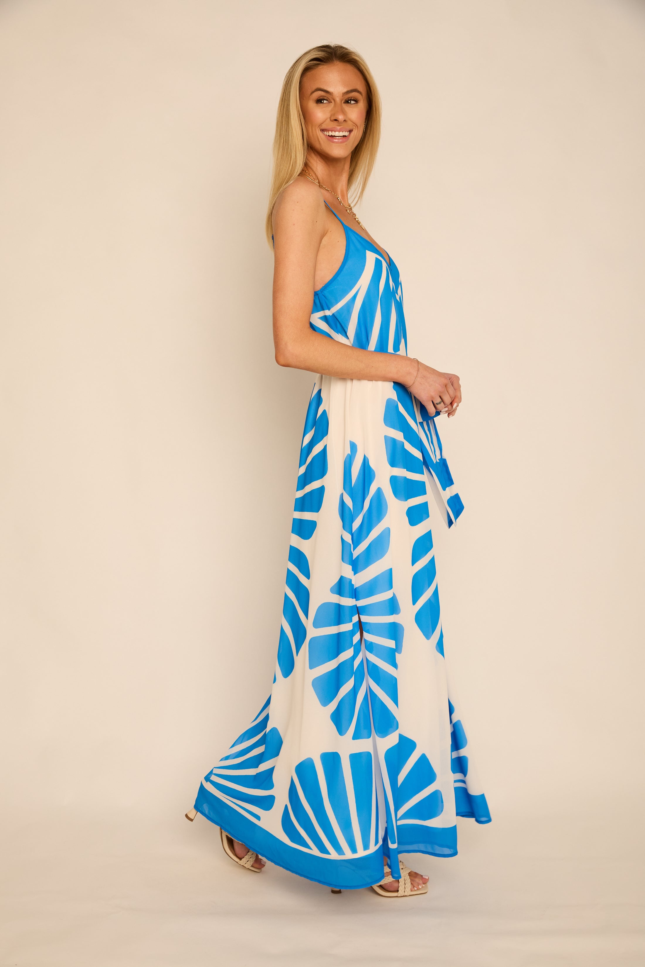 Haley Printed Tank Maxi Dress