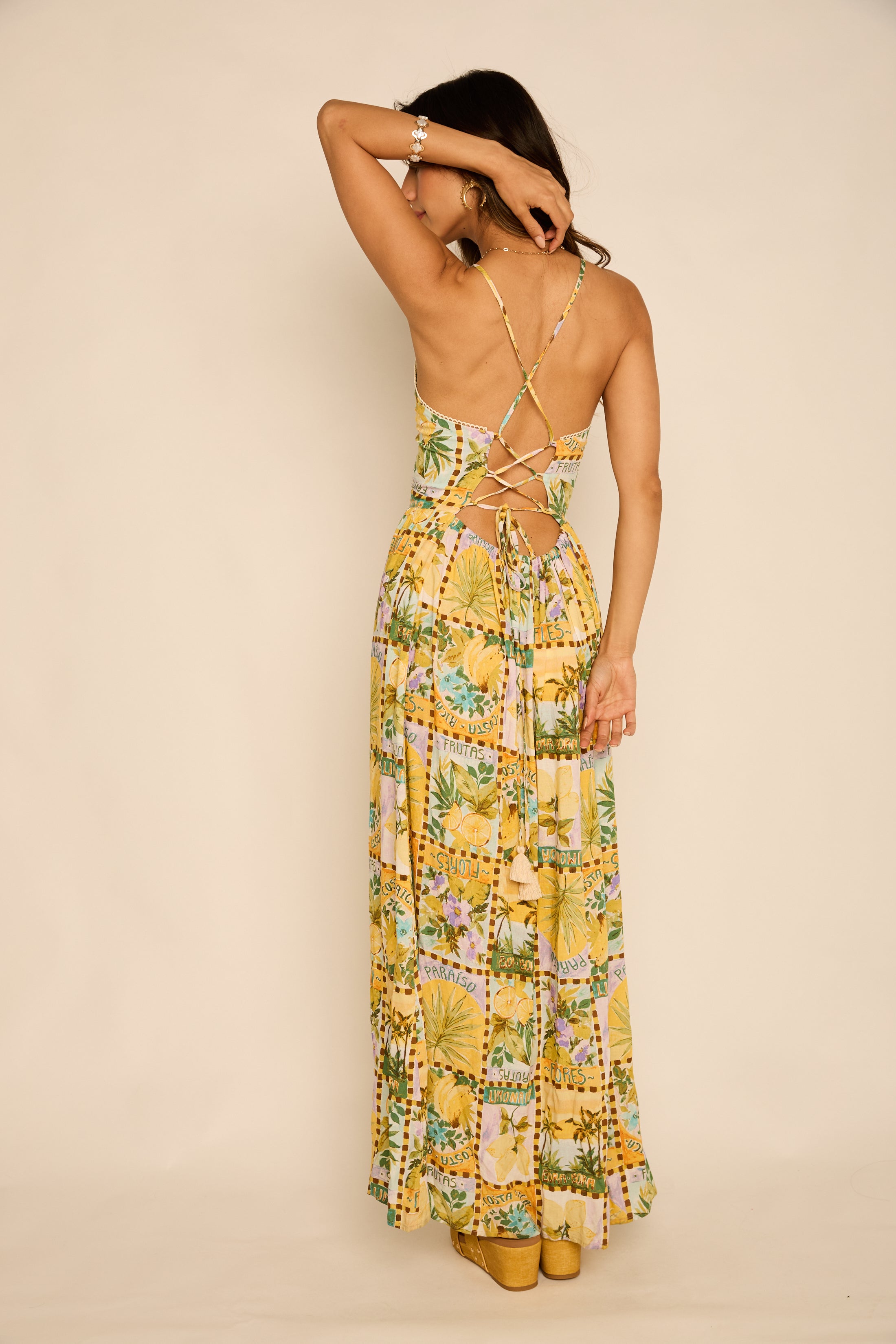 Callie Tie Detail Maxi Dress