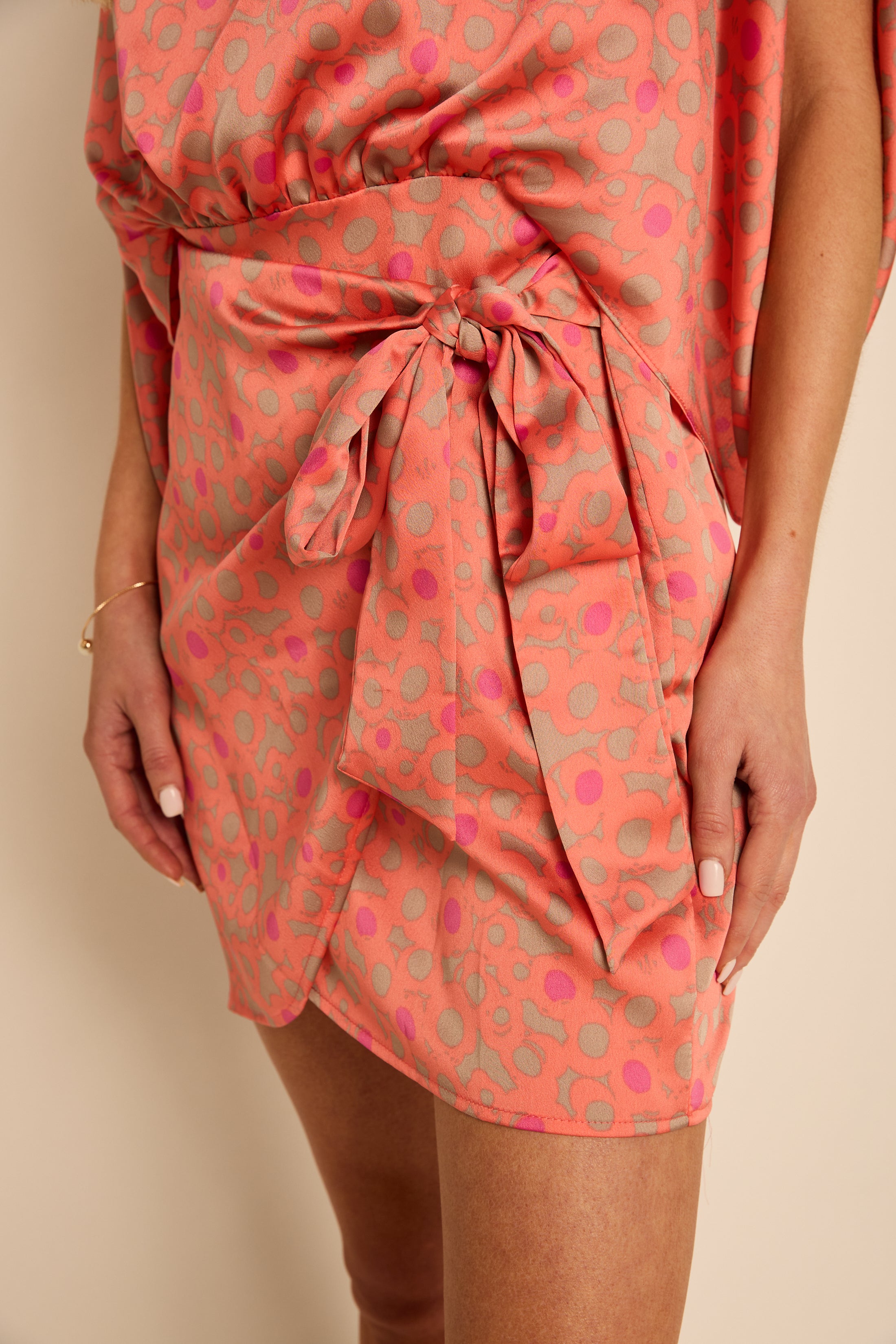 Miley Draped Wrap Mini Dress