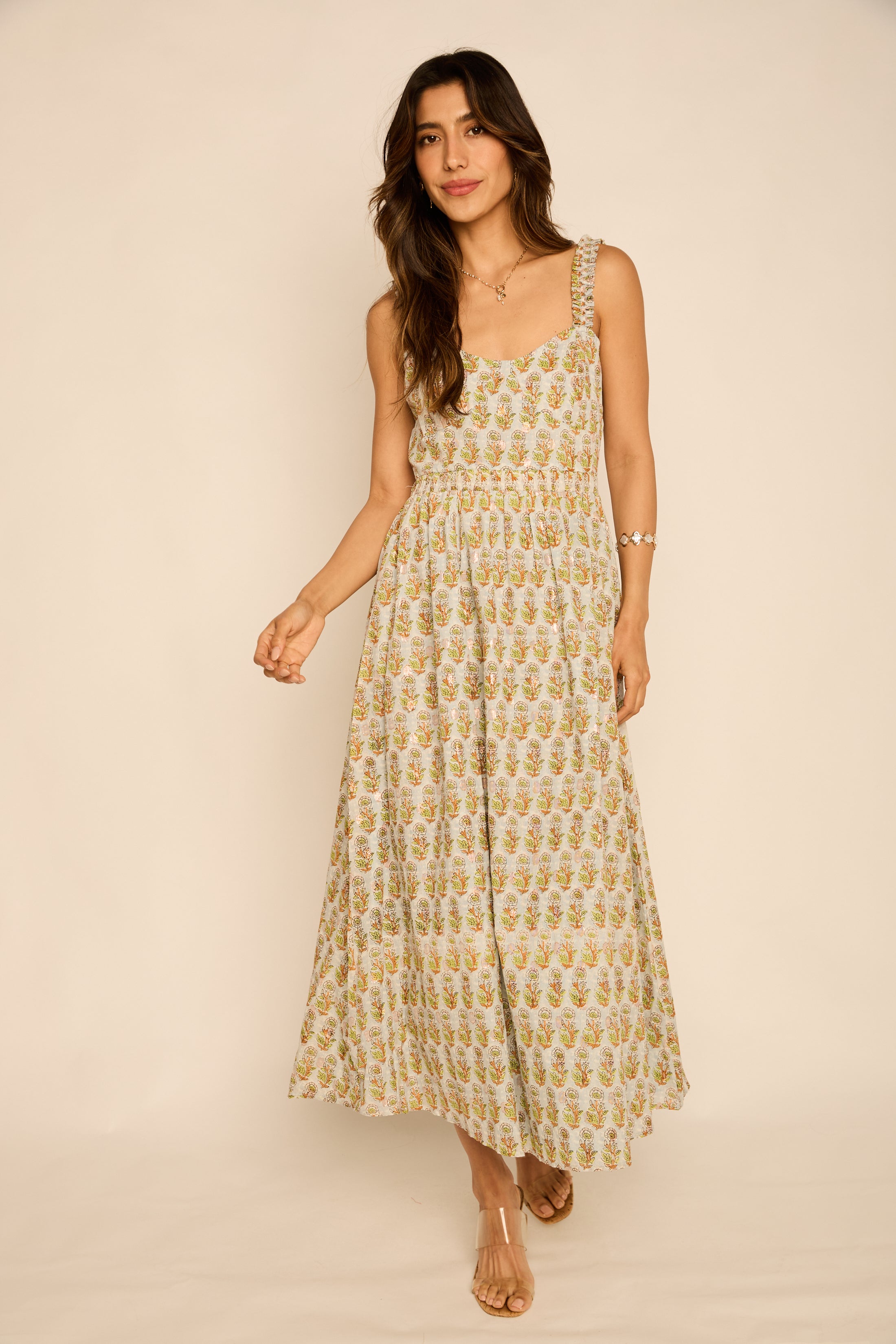 Kaitlyn Floral Print Maxi Dress