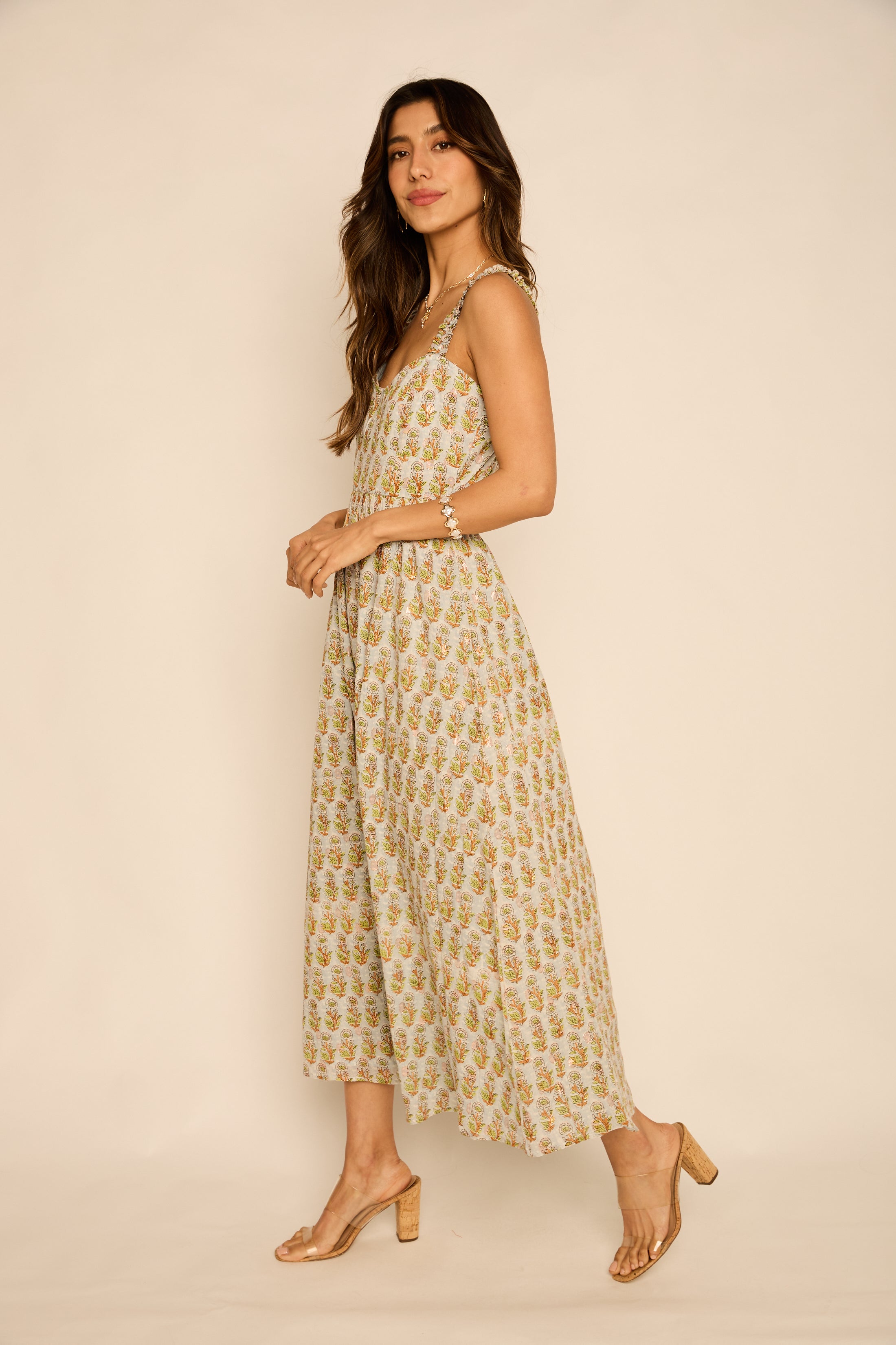 Kaitlyn Floral Print Maxi Dress