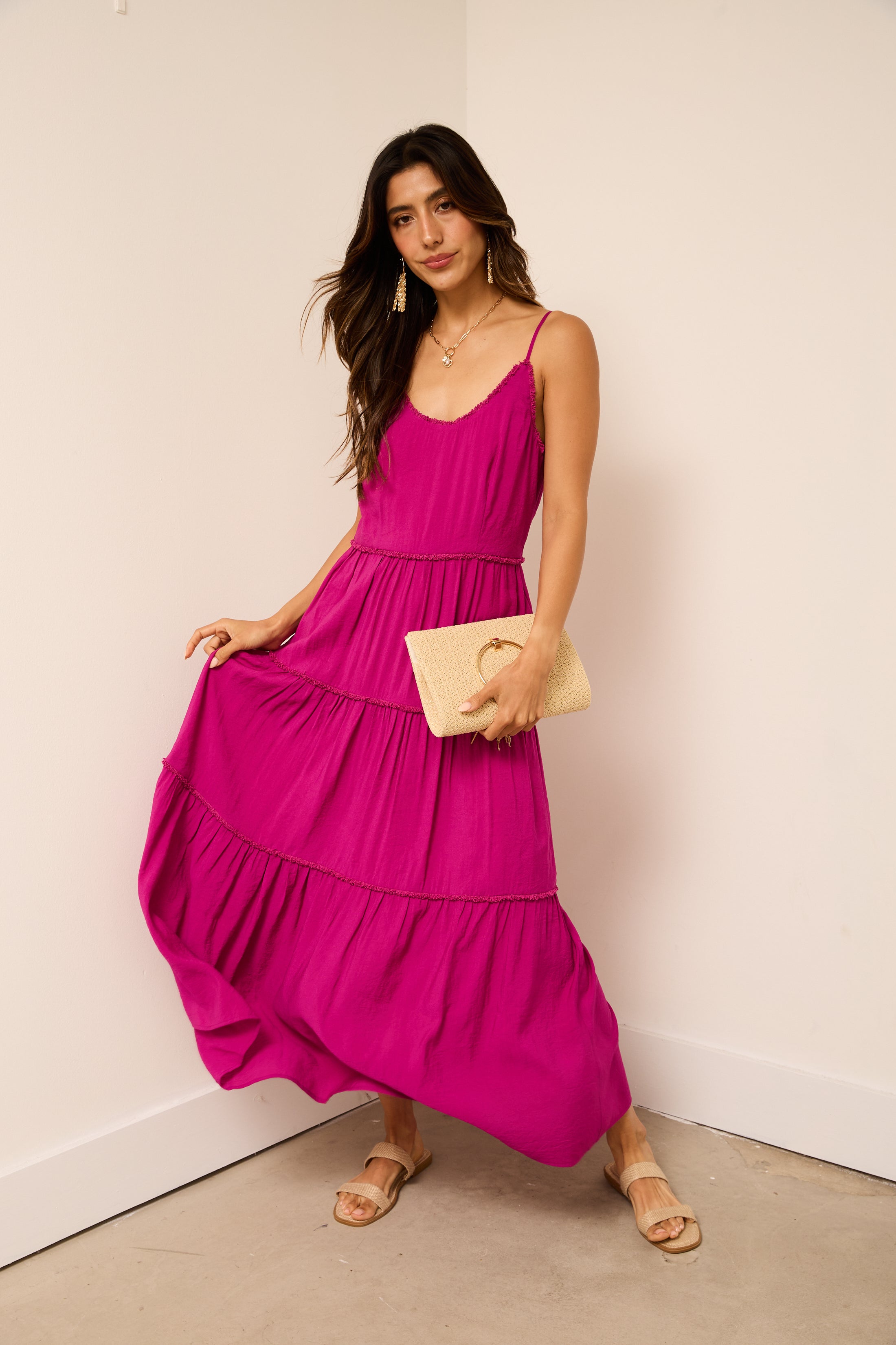 Mira Tiered Maxi Dress