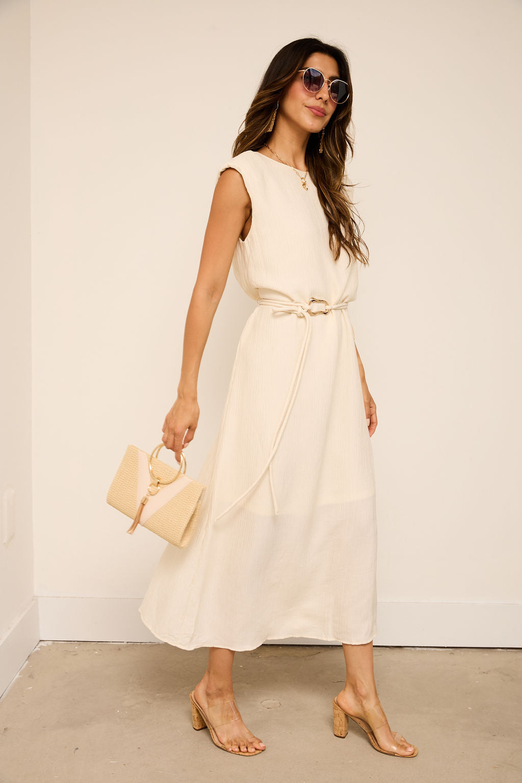 Clara Belted Maxi Dress