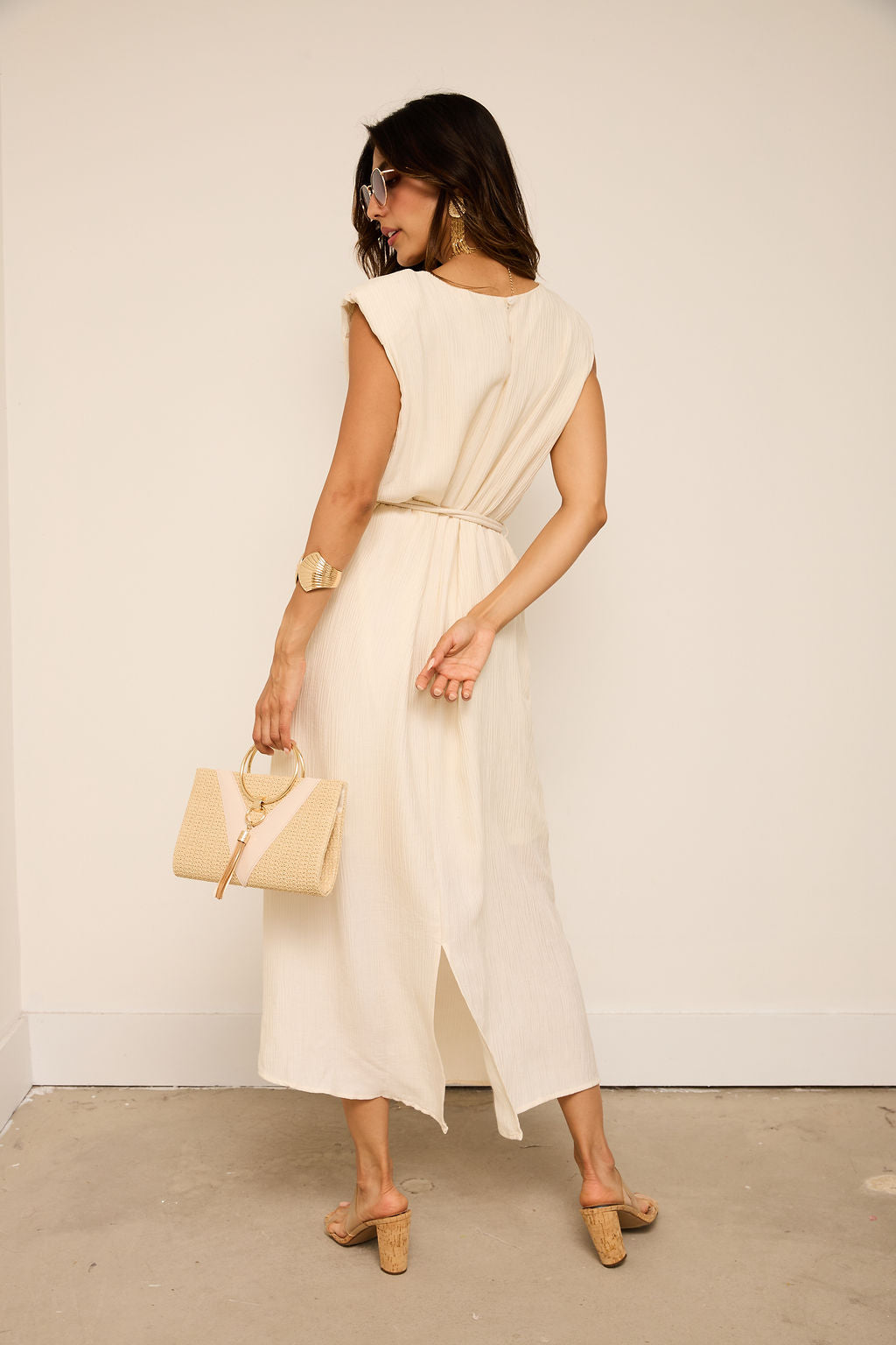 Clara Belted Maxi Dress
