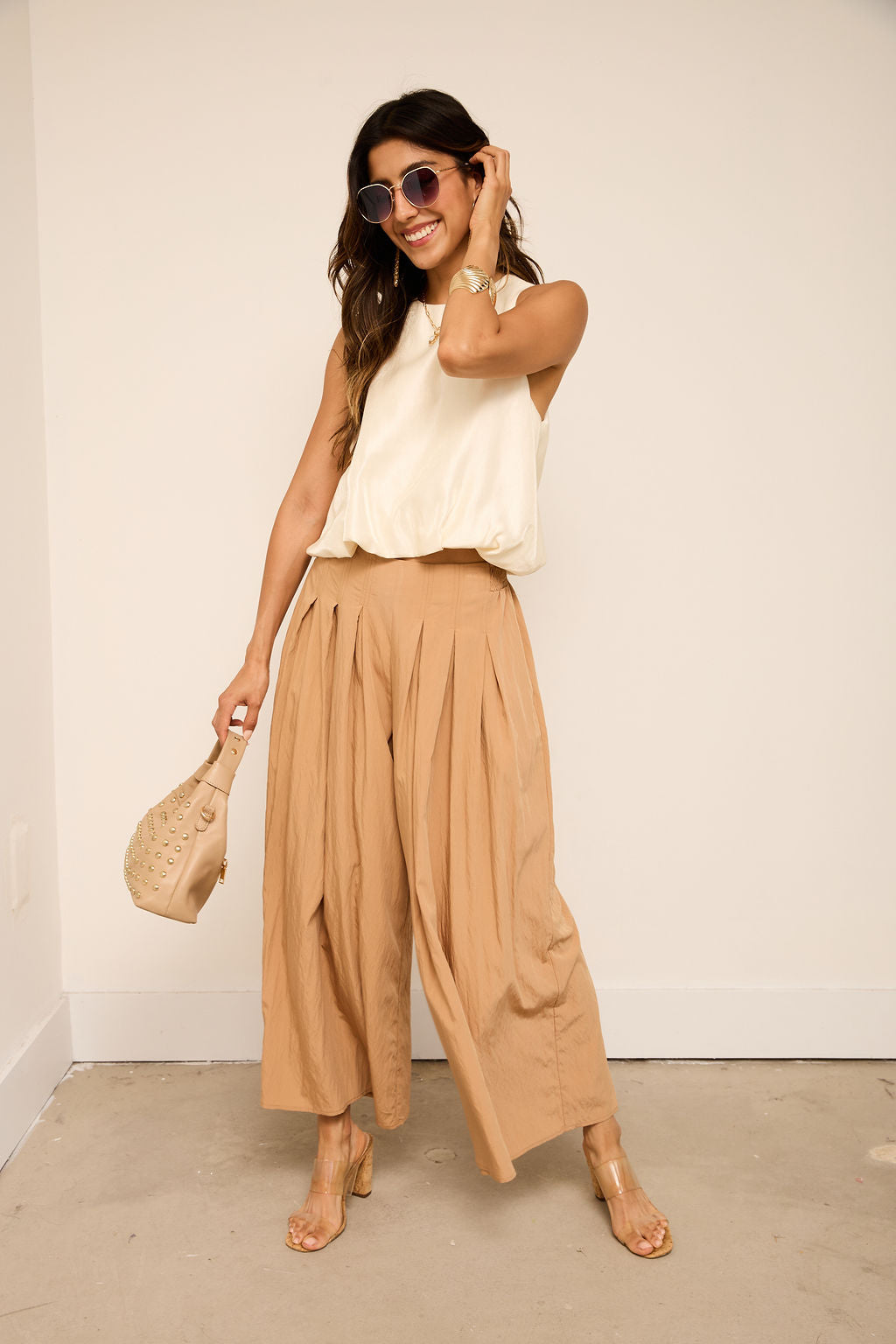 Lucy Loose Pleated Pants