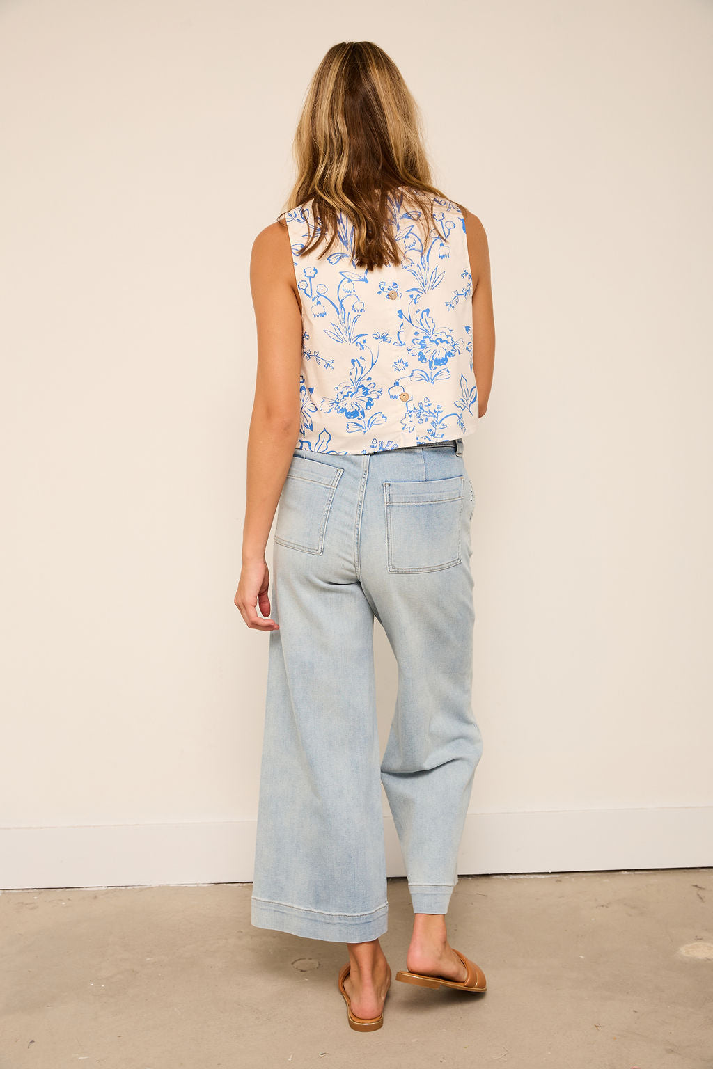 Lindsey Flower Print Top