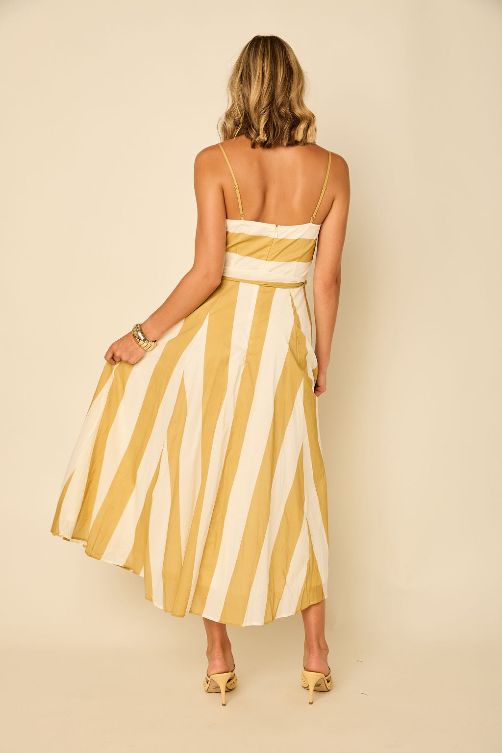 Lulu Contrasting Stripe Midi Dress