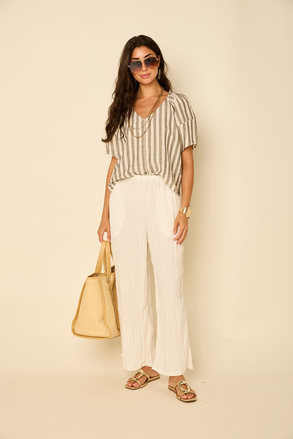 Demi Shimmer Pants