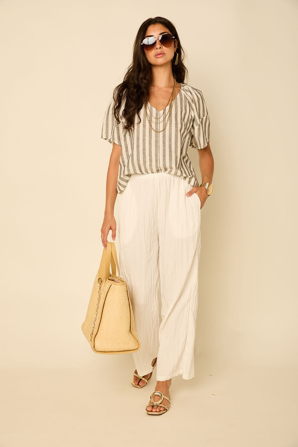 Demi Shimmer Pants