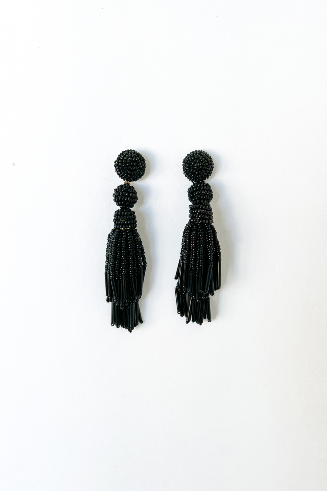 Brianna Beaded Tassel Earrings - fab'rik