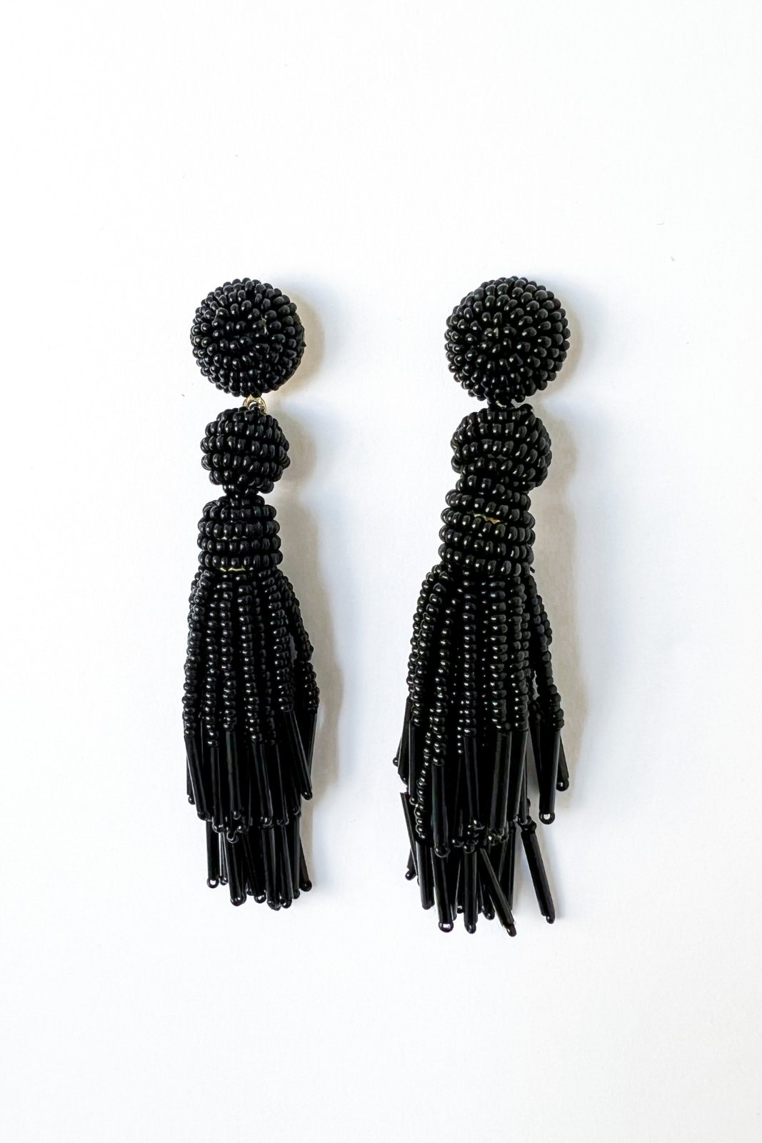 Brianna Beaded Tassel Earrings - fab'rik