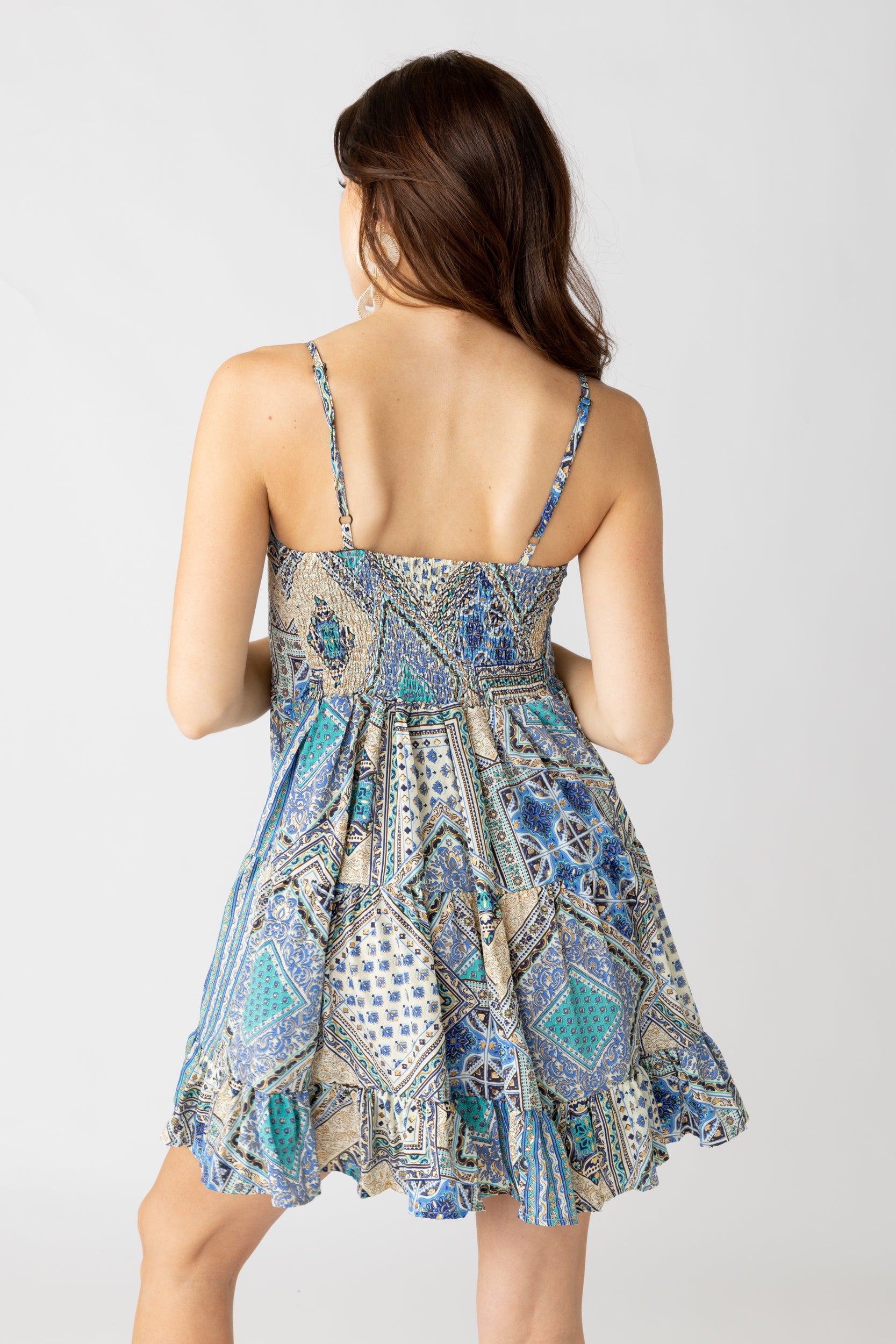 Bailey Printed Tiered Dress - fab'rik
