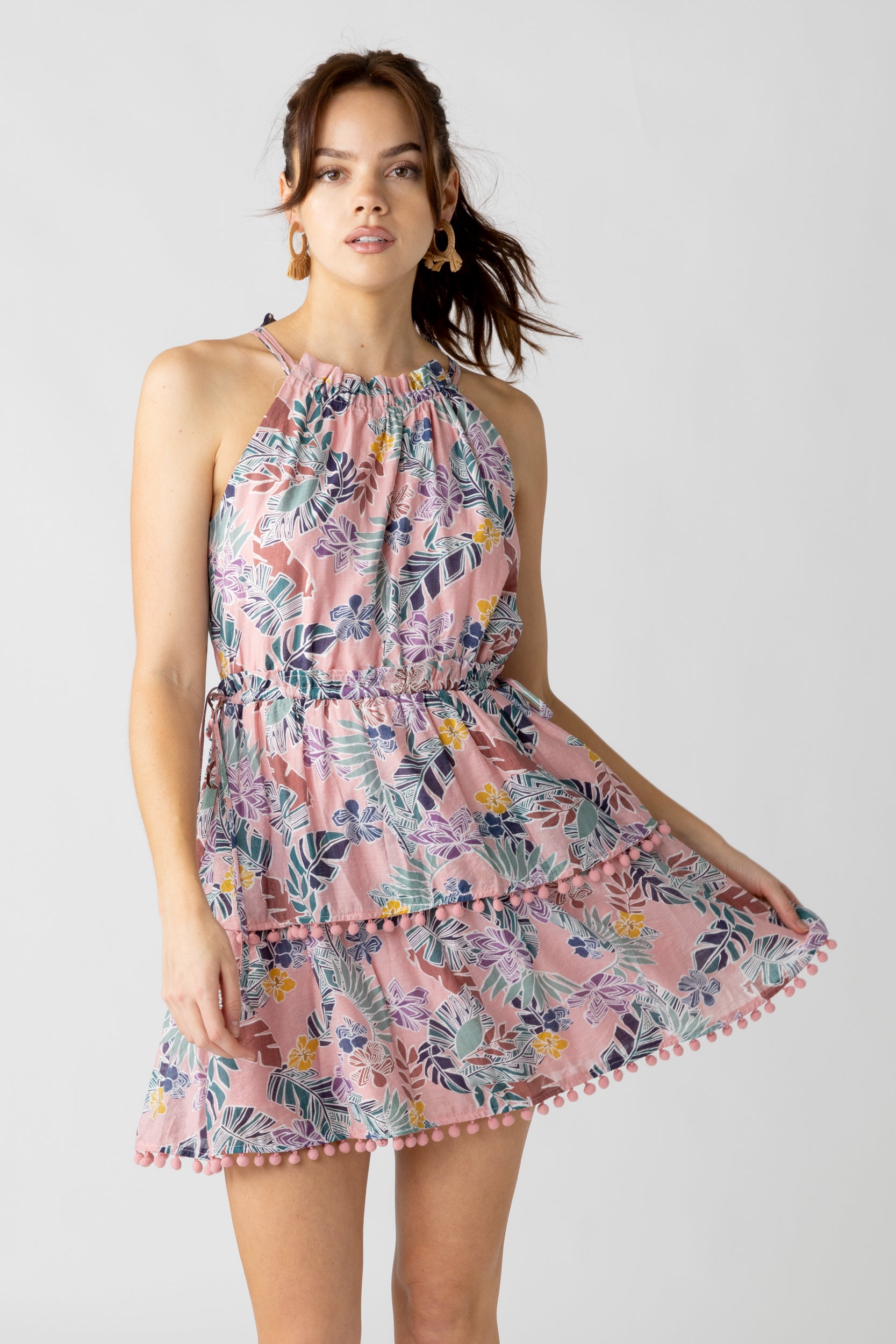 Ida Tiered Pom Pom Dress - fab'rik