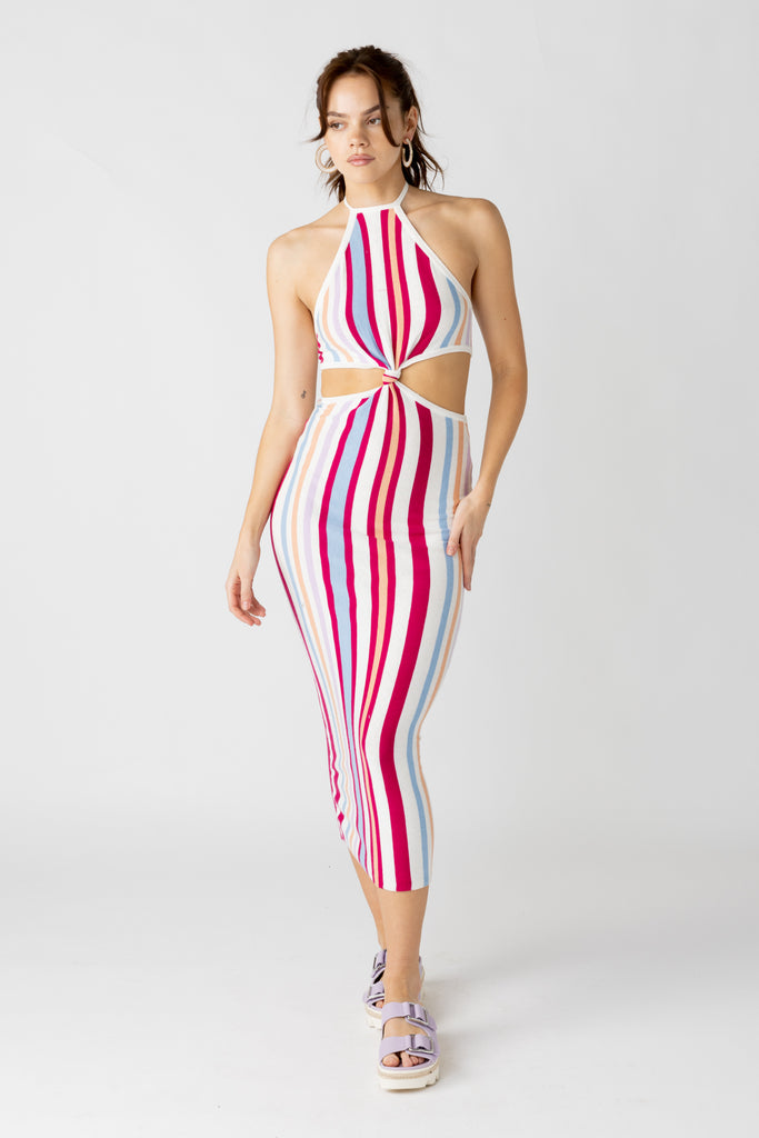 Chambers Cut Out Detail Crochet Dress - fab'rik