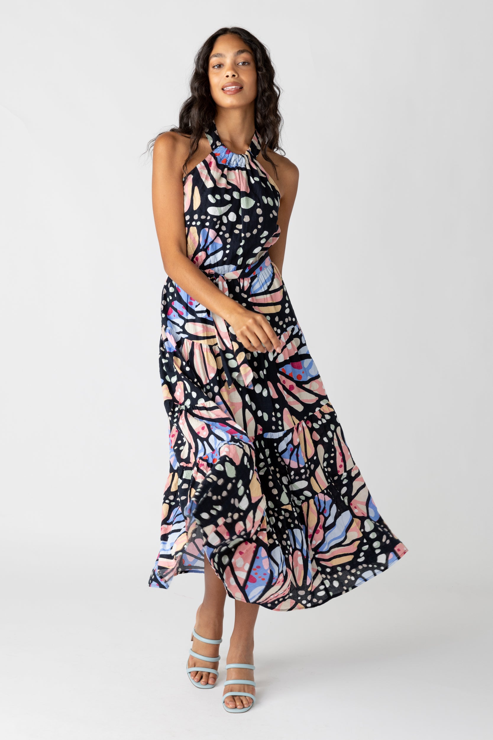 Alexis Butterfly Printed Midi Dress - fab'rik