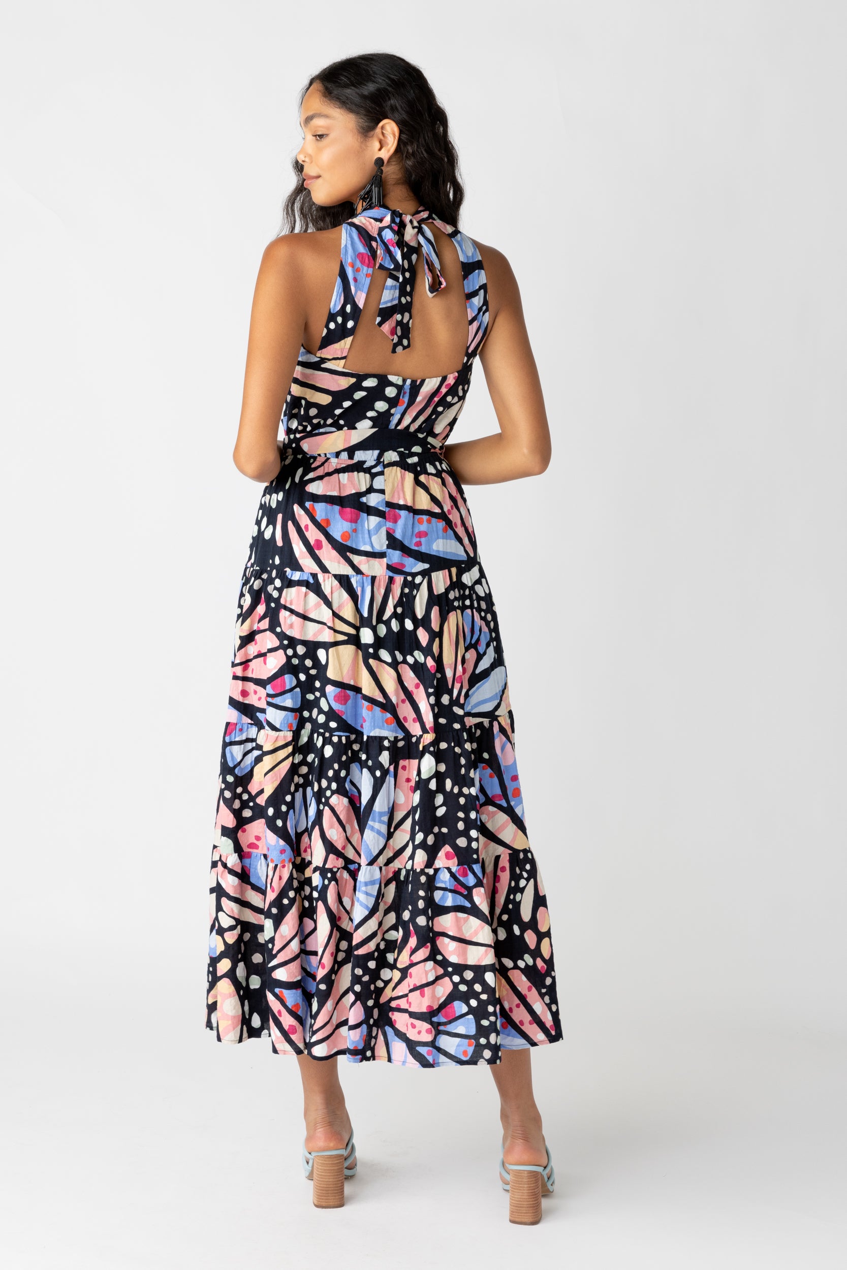 Alexis Butterfly Printed Midi Dress - fab'rik