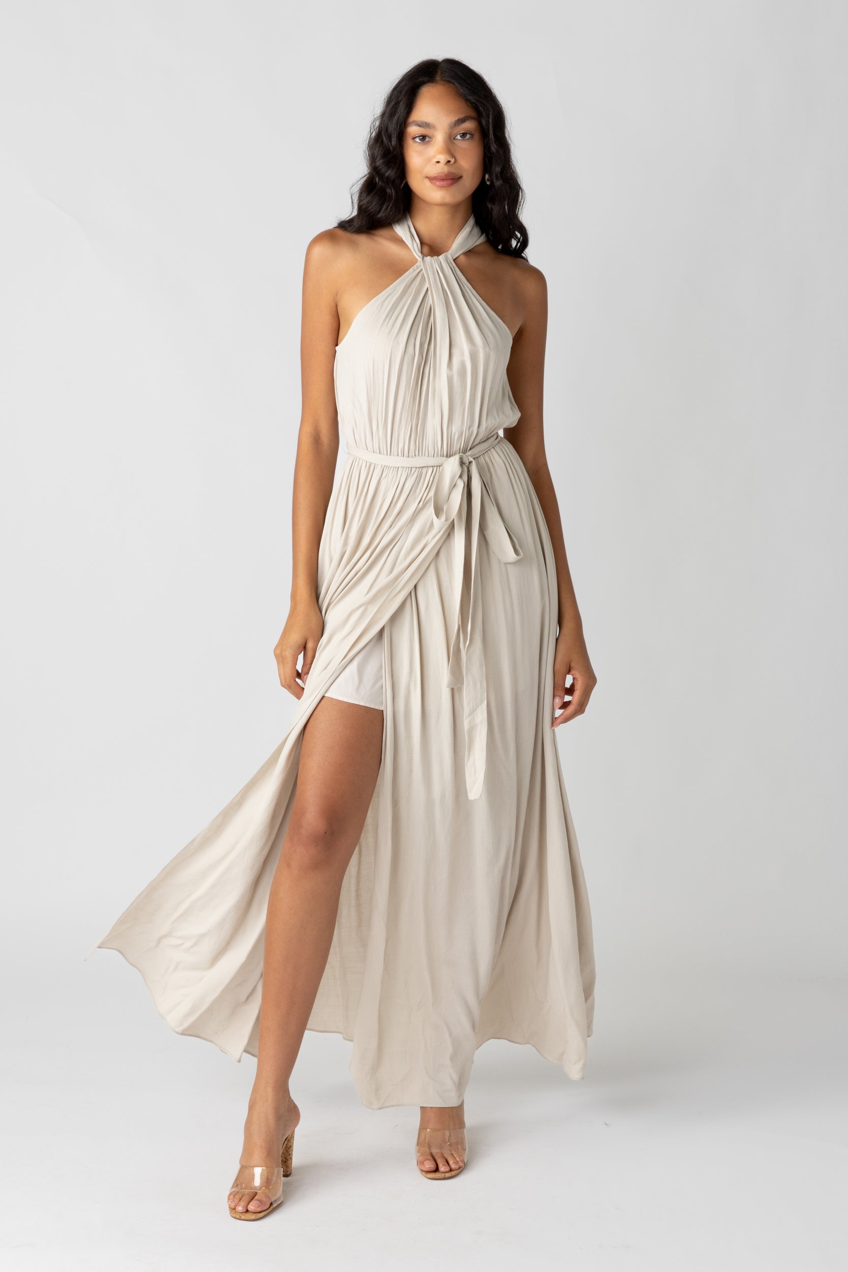Samara Cross Halter Dress - fab'rik