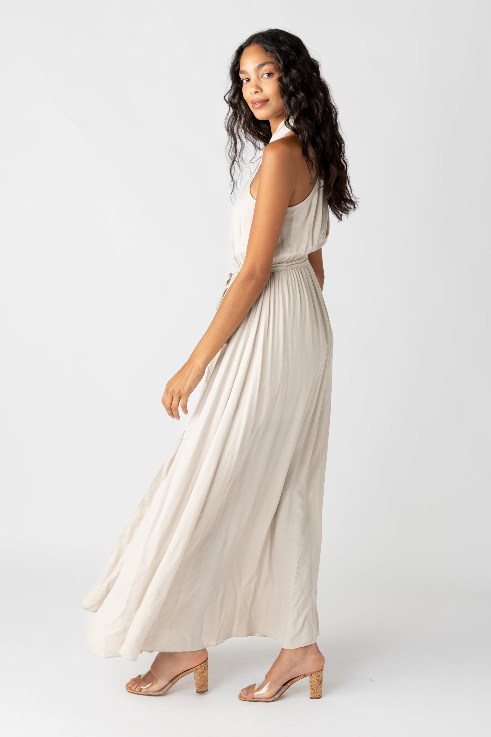 Samara Cross Halter Dress - fab'rik