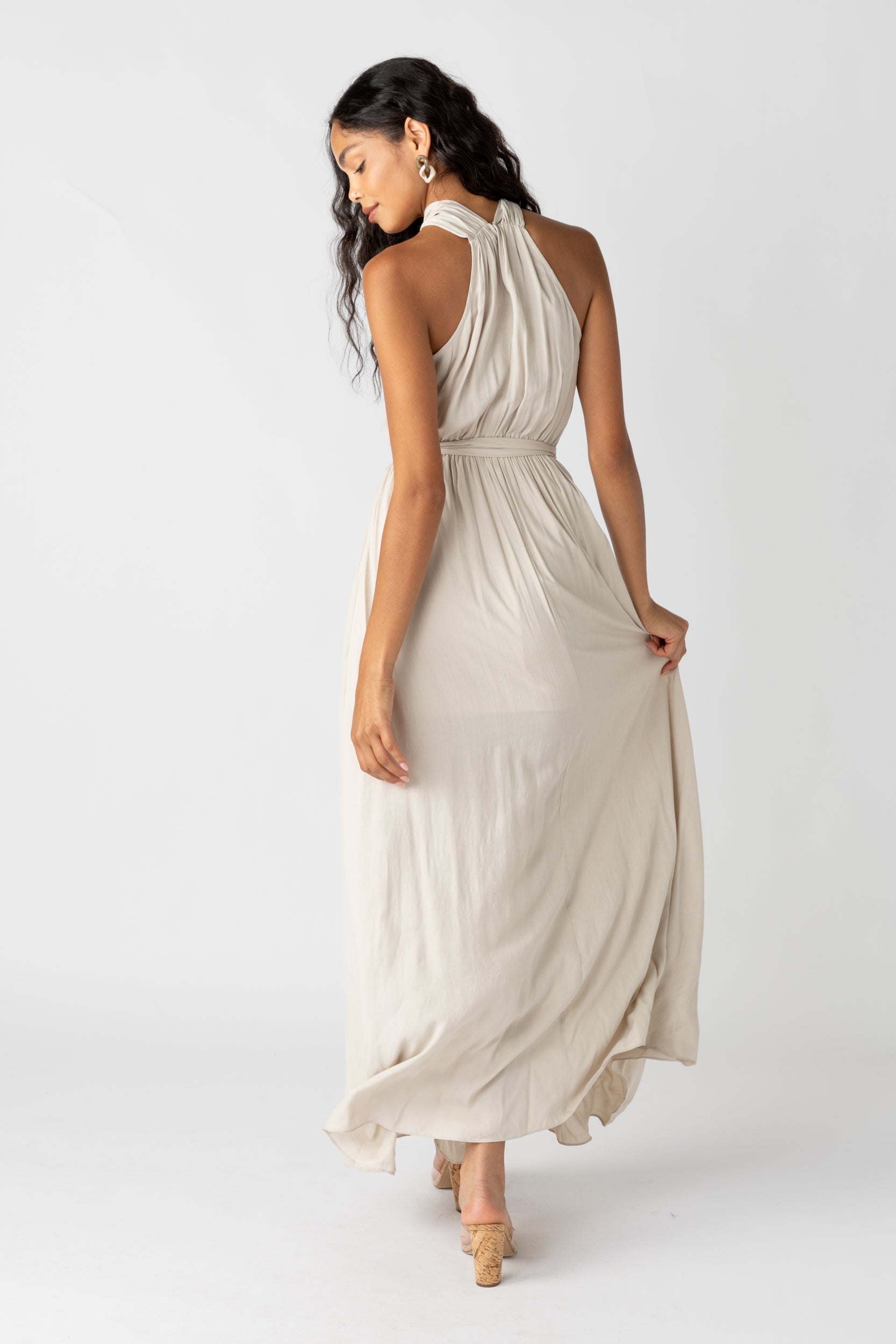 Samara Cross Halter Dress - fab'rik