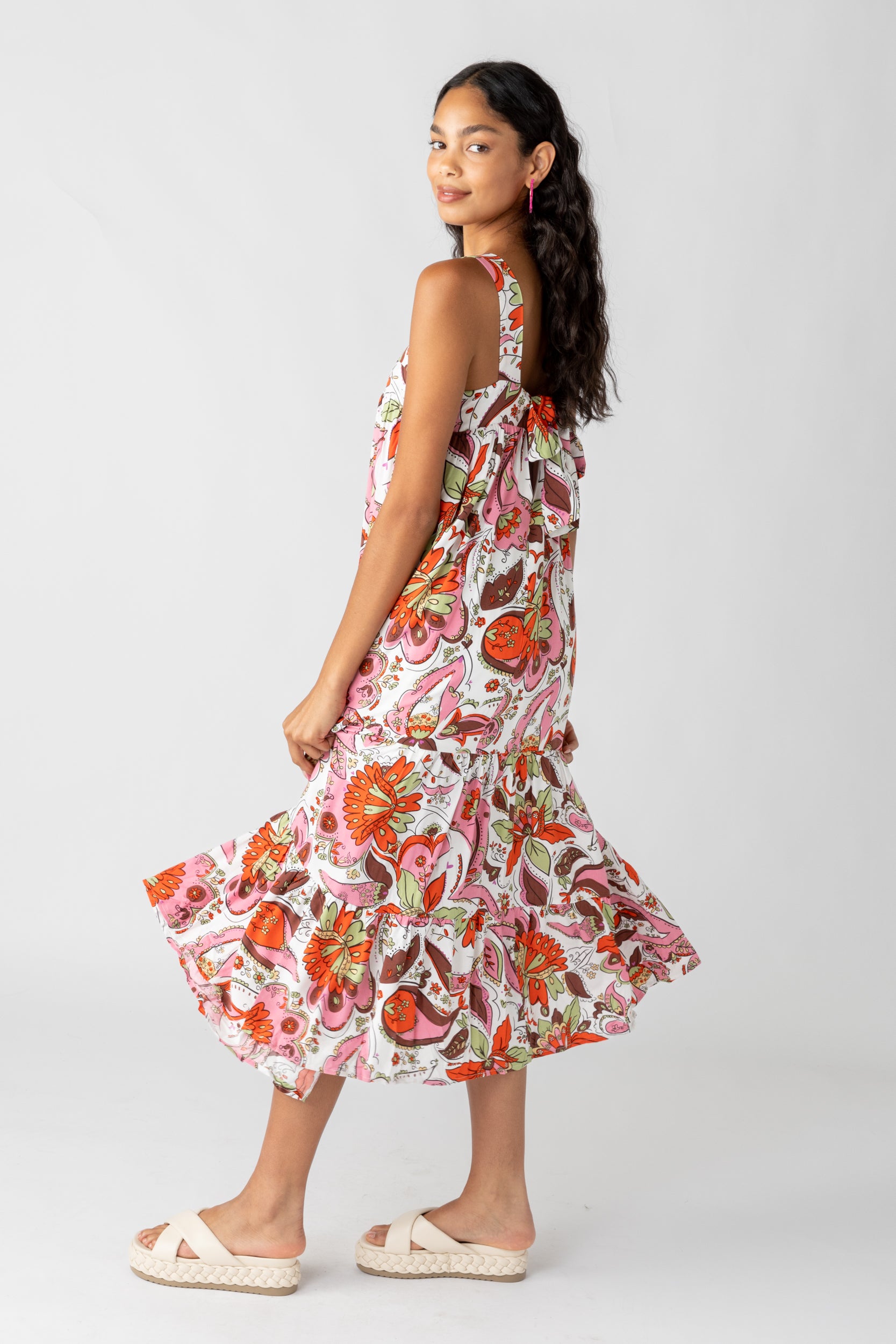 Larsa Printed Maxi Dress - fab'rik