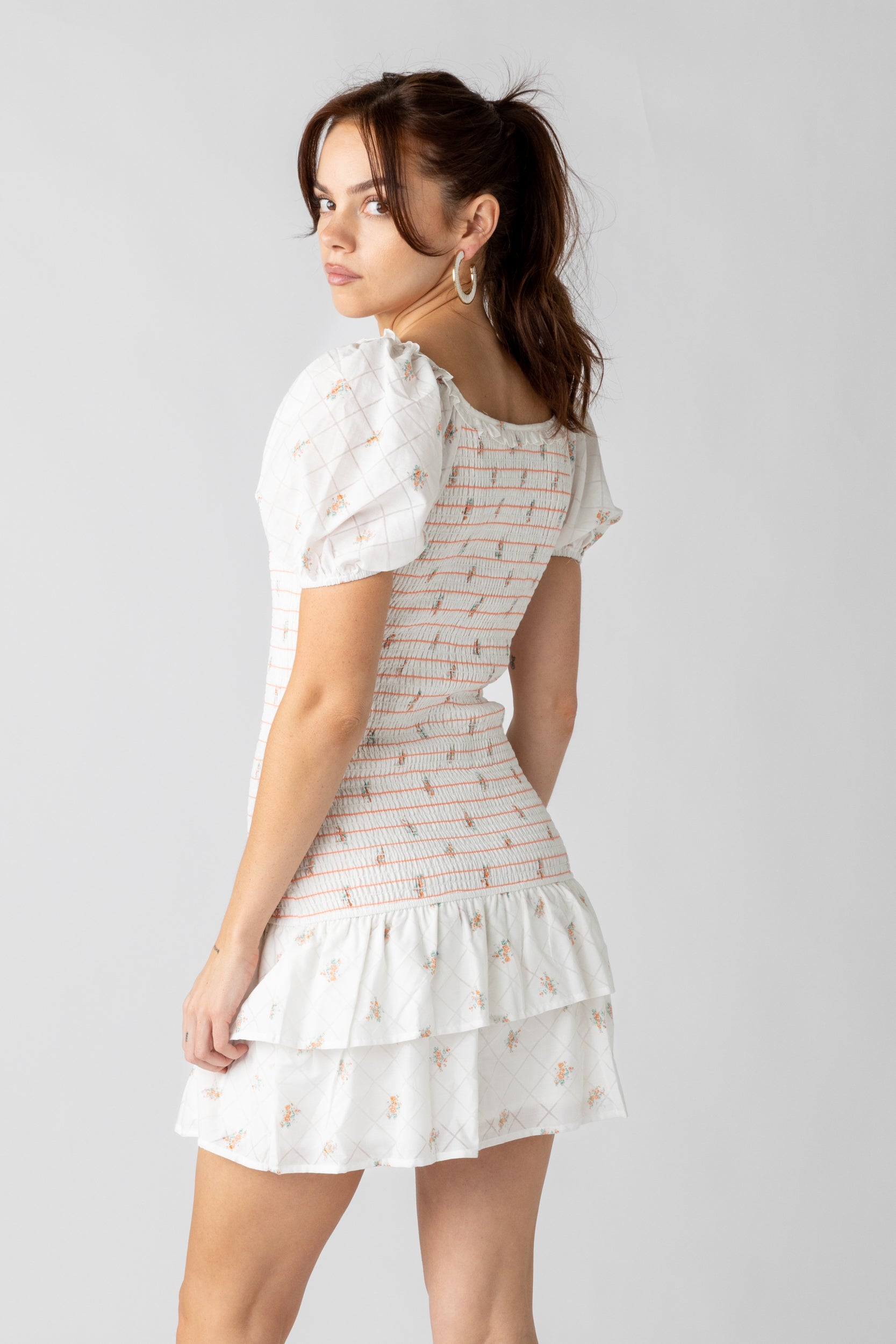 Margot Floral Smocked Dress - fab'rik