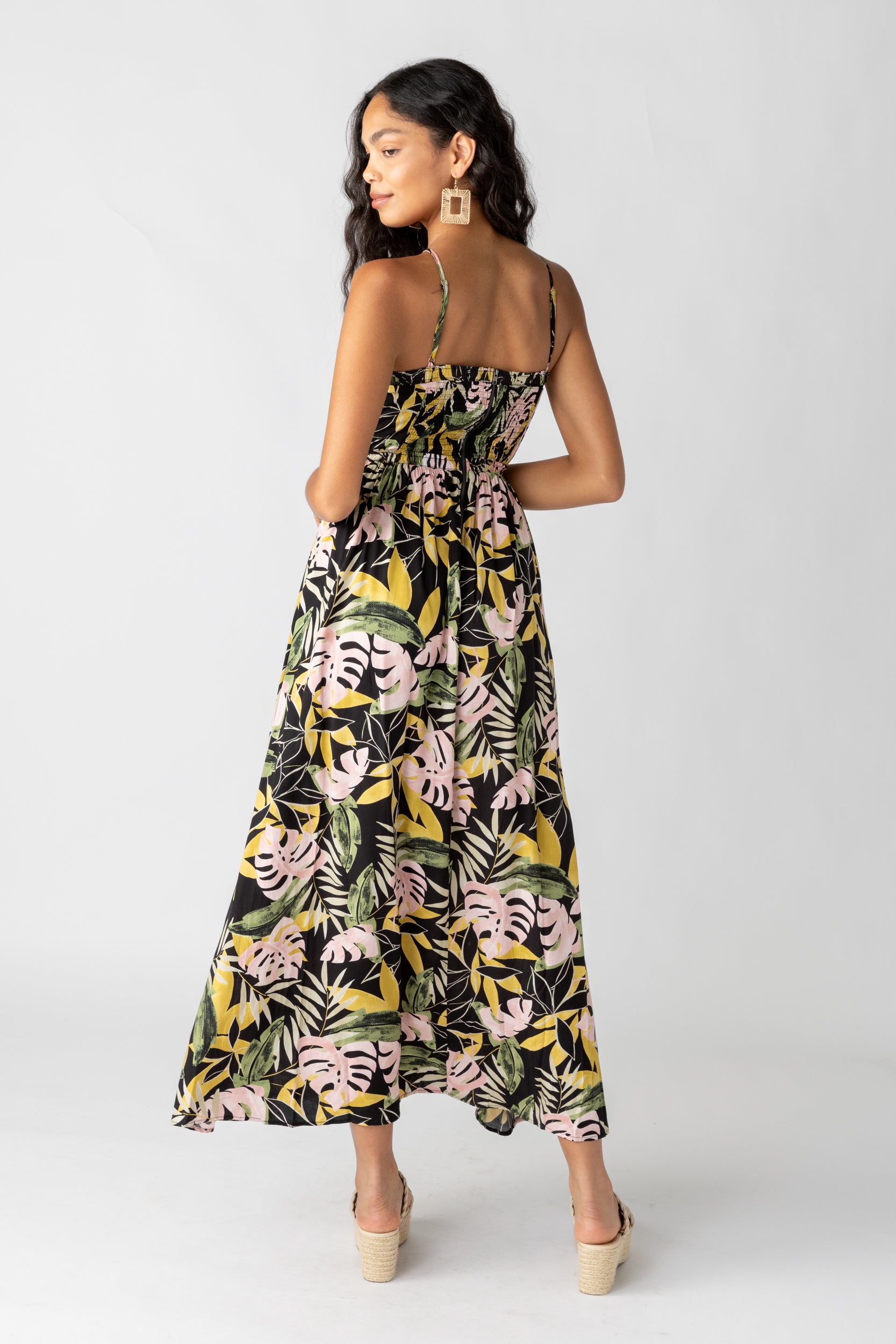 Gwen Cut Out Printed Maxi Dress - fab'rik