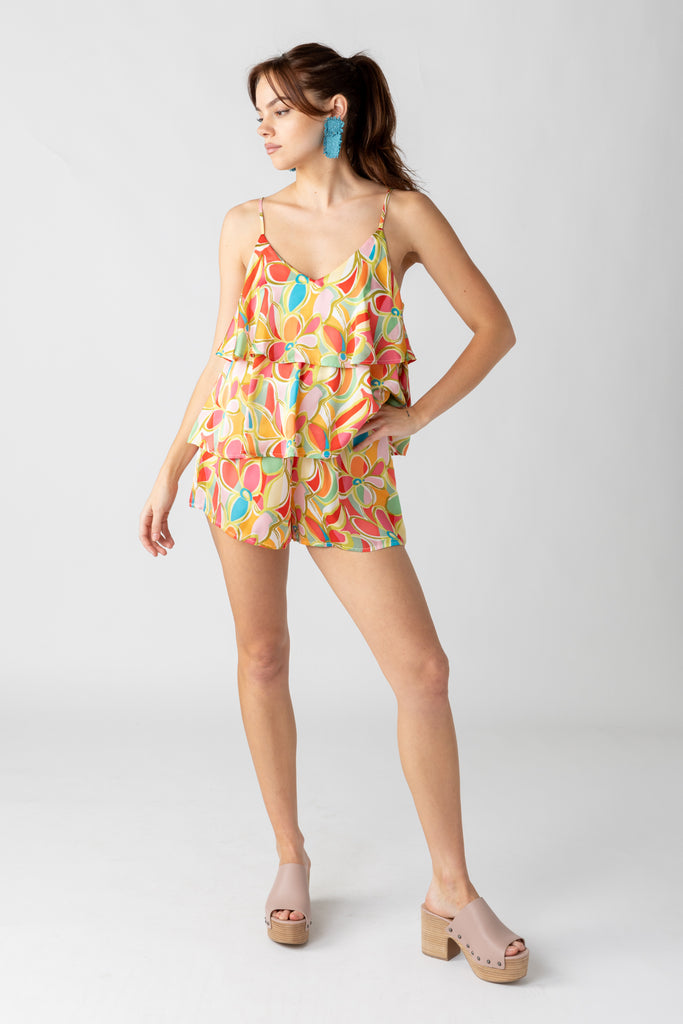 Milana Geo Printed Romper - fab'rik