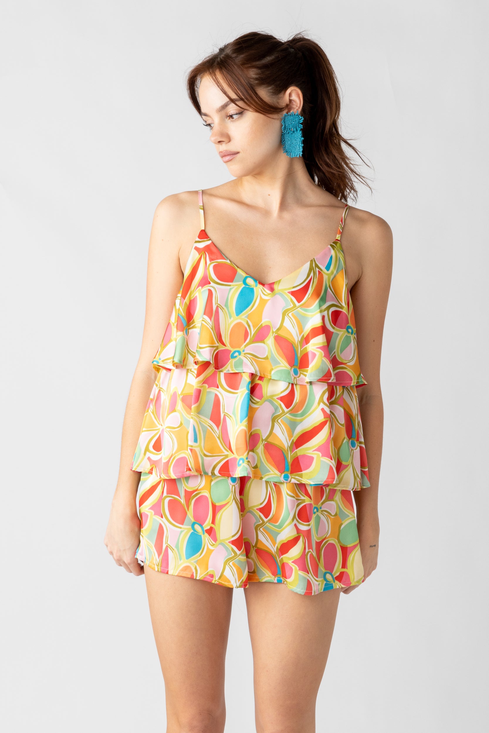 Milana Geo Printed Romper - fab'rik