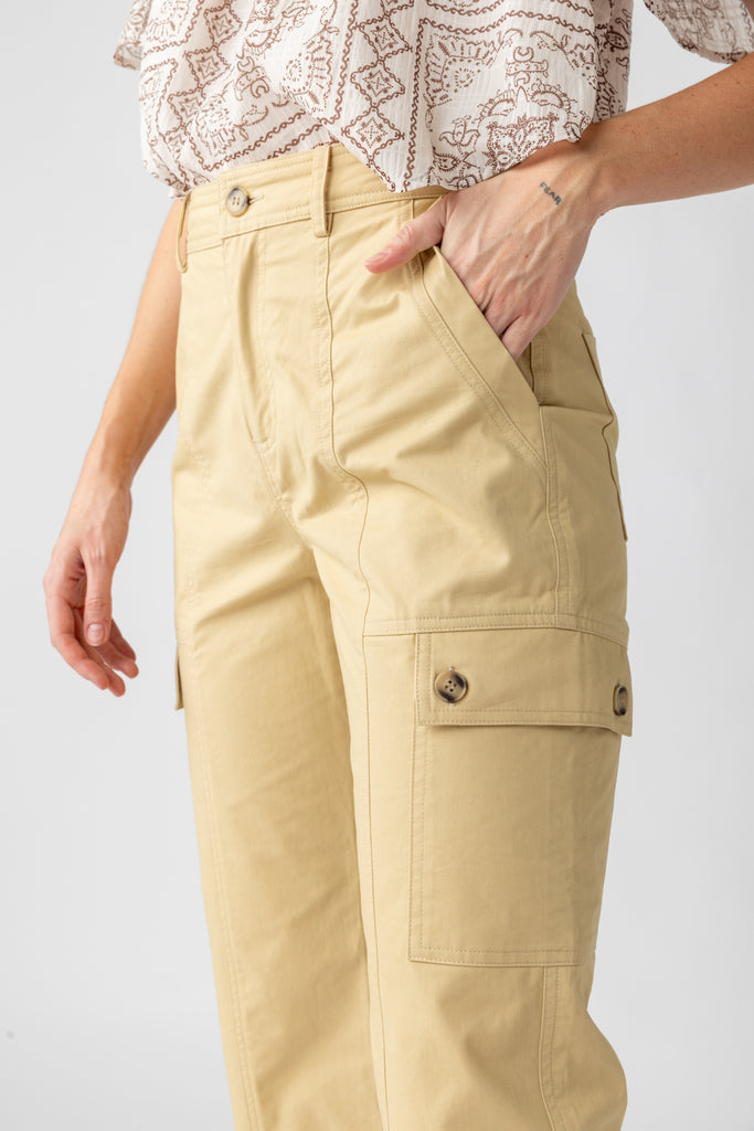 Cali Cropped Cargo Pants - fab'rik