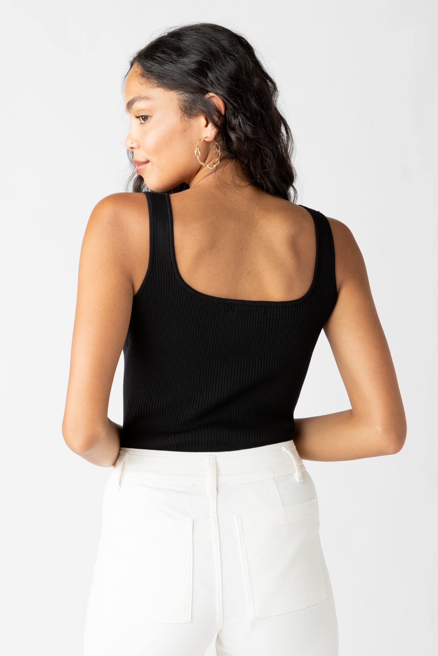 Alexis Ribbed Tank Bodysuit - fab'rik