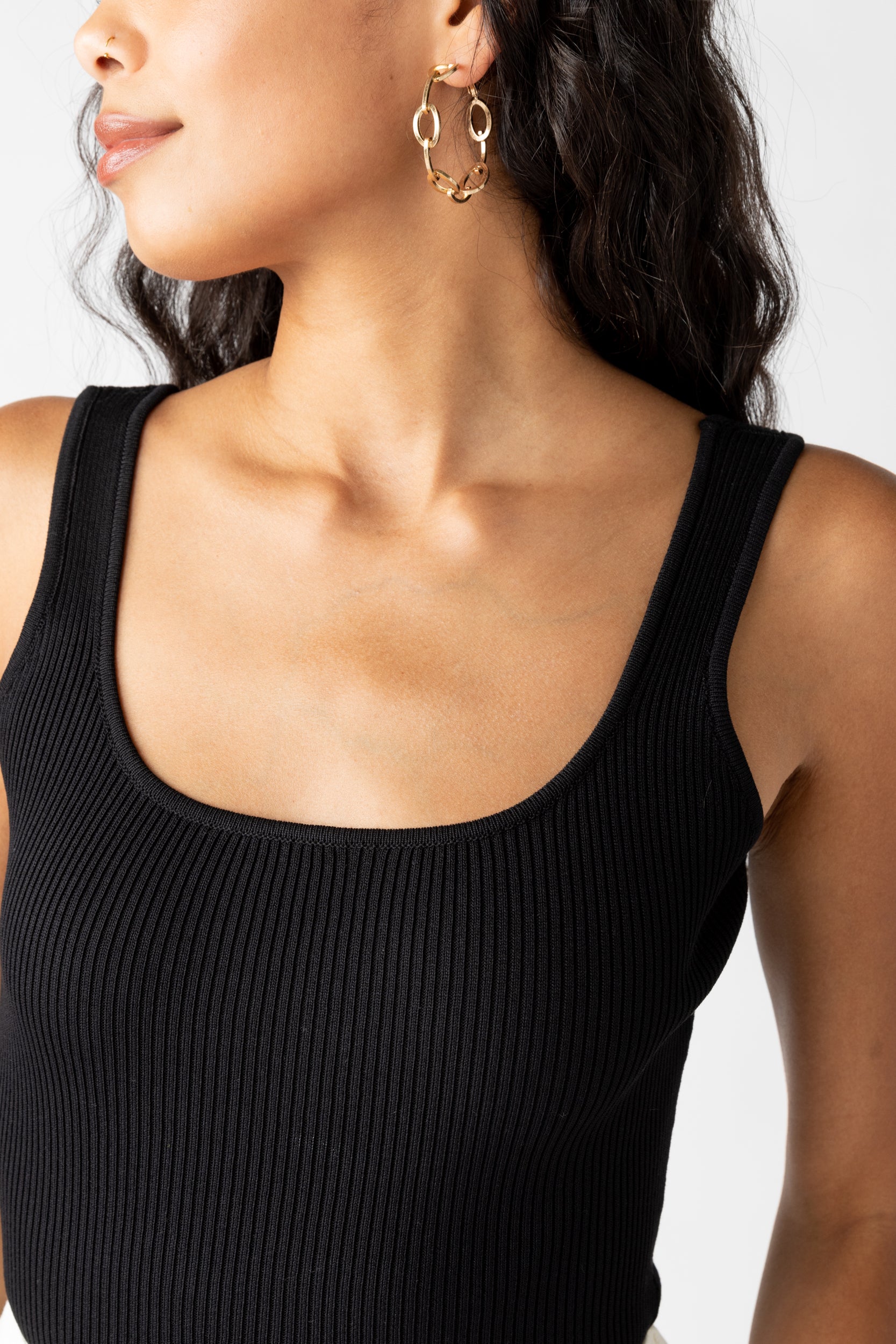 Alexis Ribbed Tank Bodysuit - fab'rik