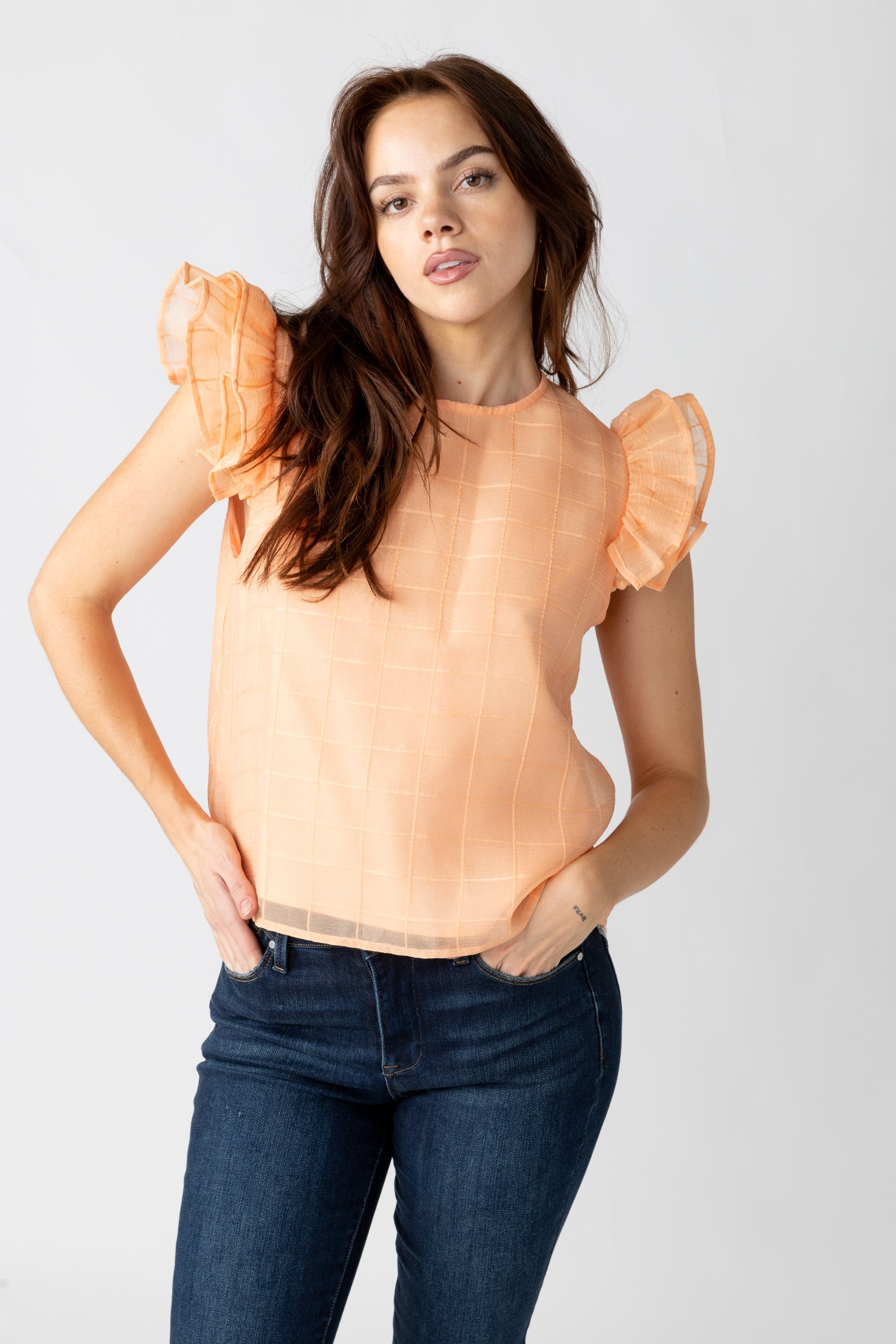 Morri Ruffle Sleeve Blouse - fab'rik