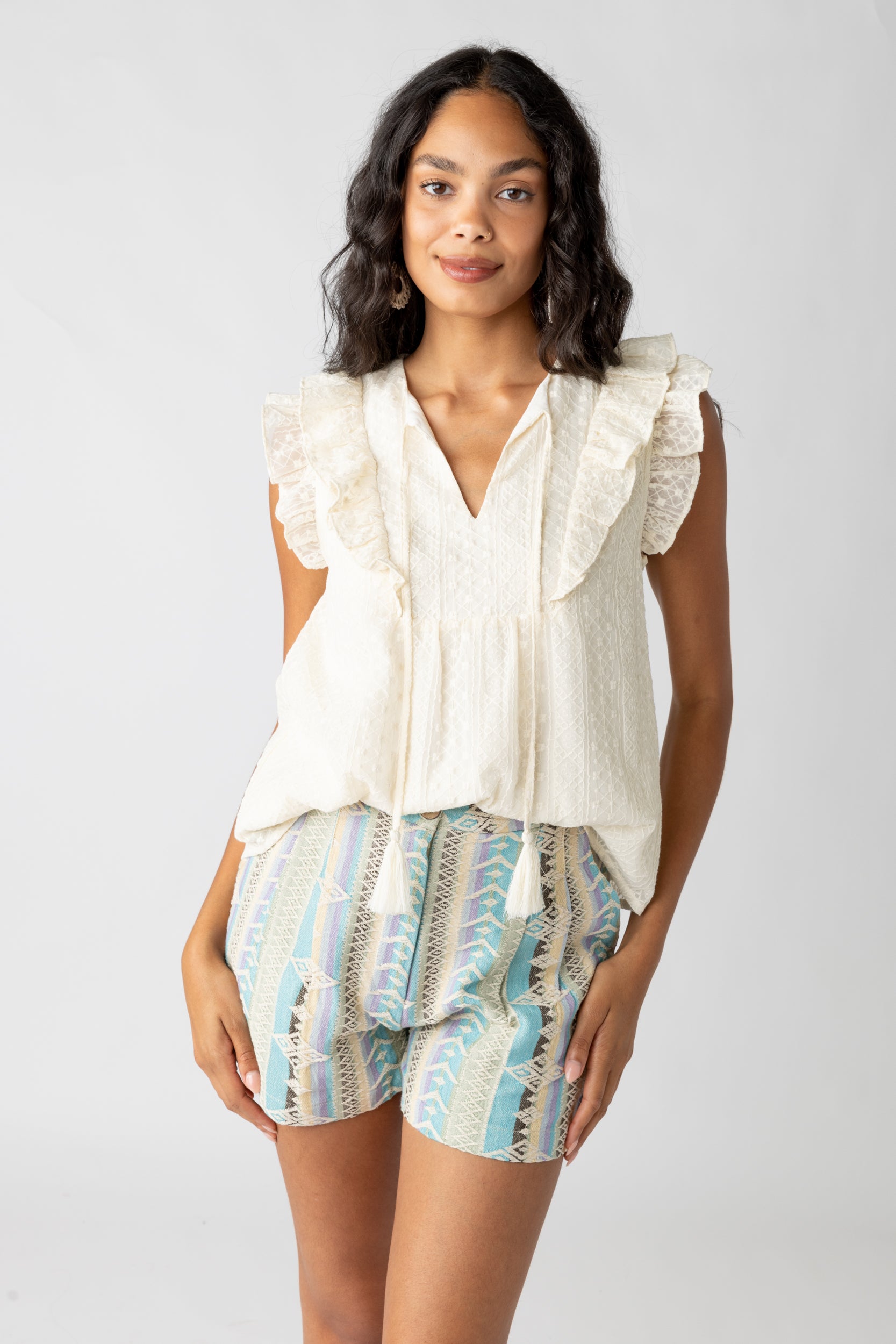 Jodie Ruffle Detail Blouse - fab'rik