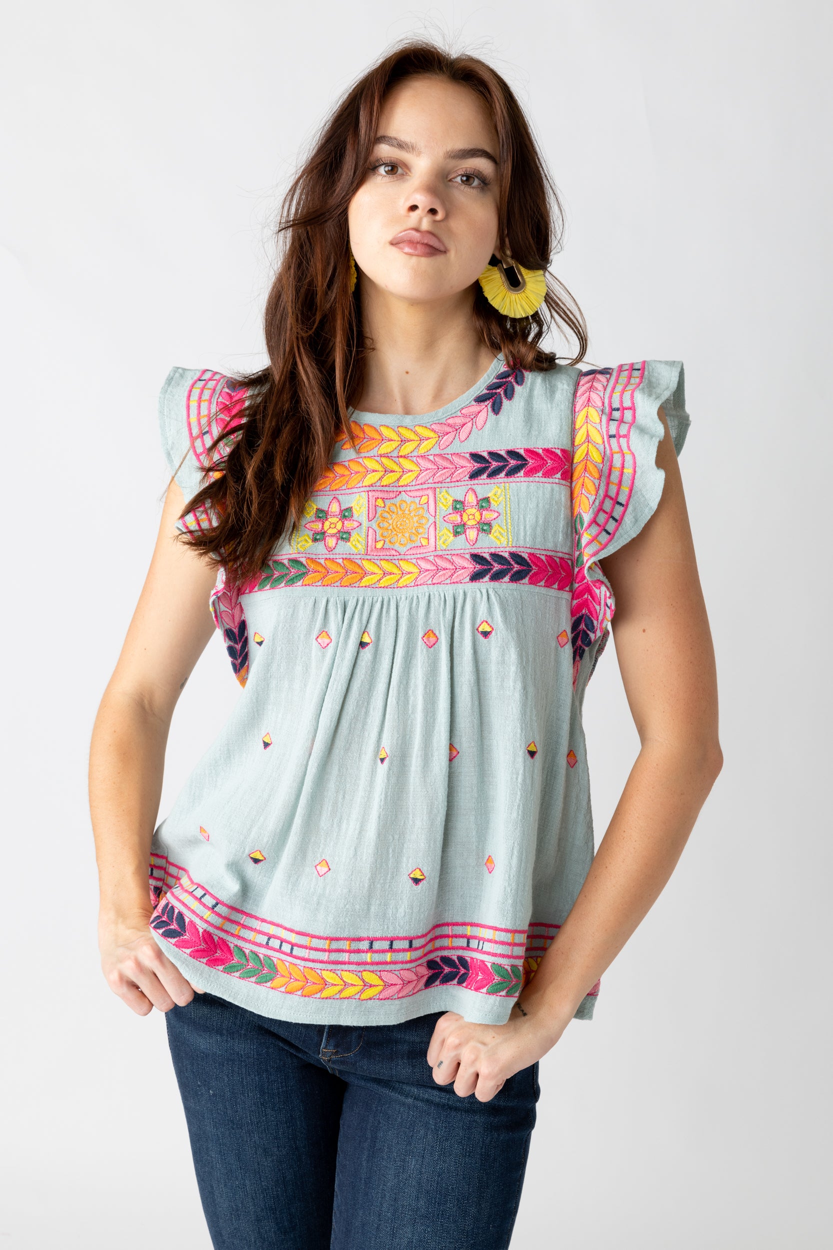 Celia Embroidered Top - fab'rik