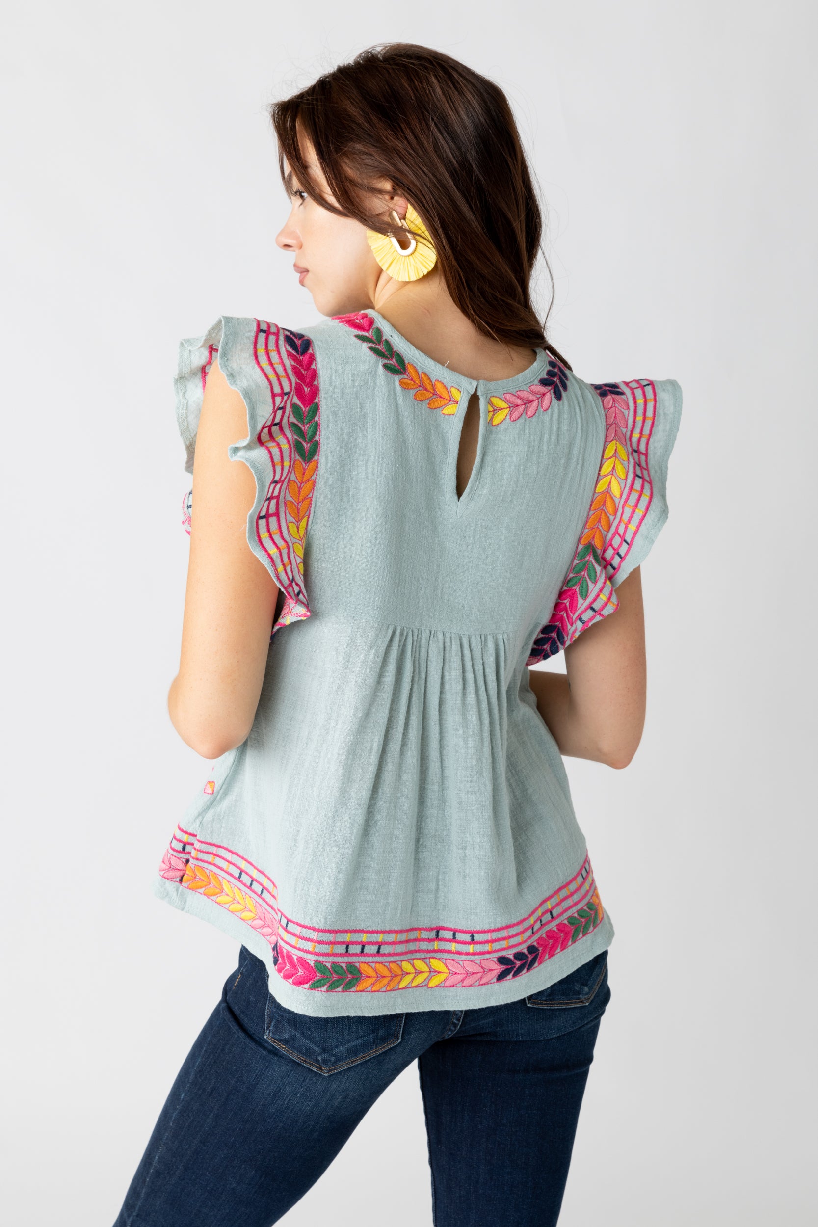 Celia Embroidered Top - fab'rik