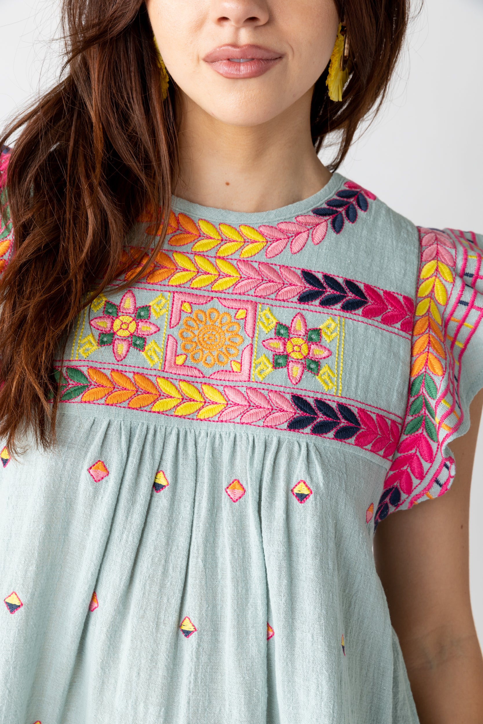 Celia Embroidered Top - fab'rik