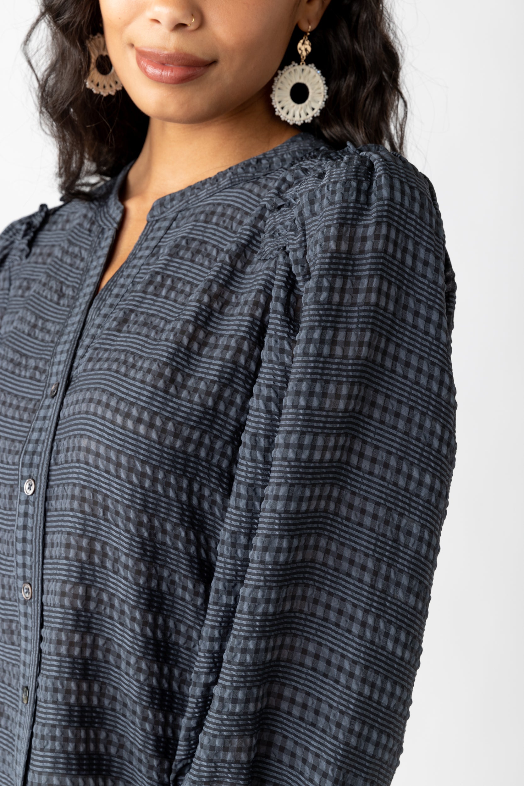 Morgan Puff Quarter Sleeve Top - fab'rik