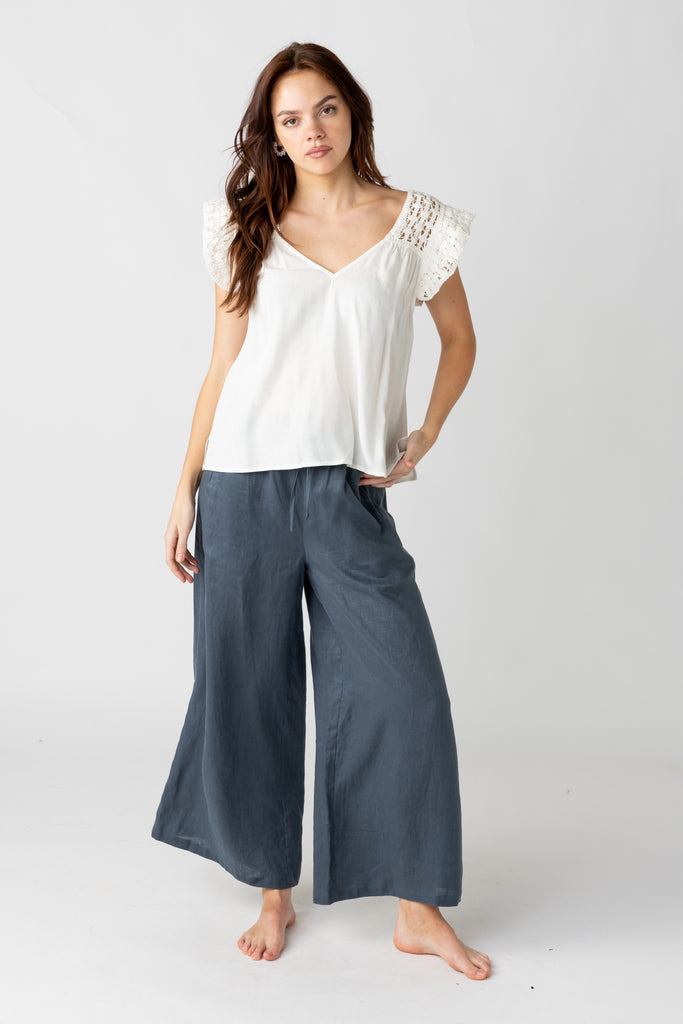 Malibu Linen Wide Leg Pants - fab'rik