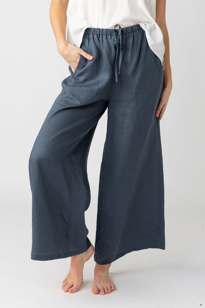 Malibu Linen Wide Leg Pants - fab'rik
