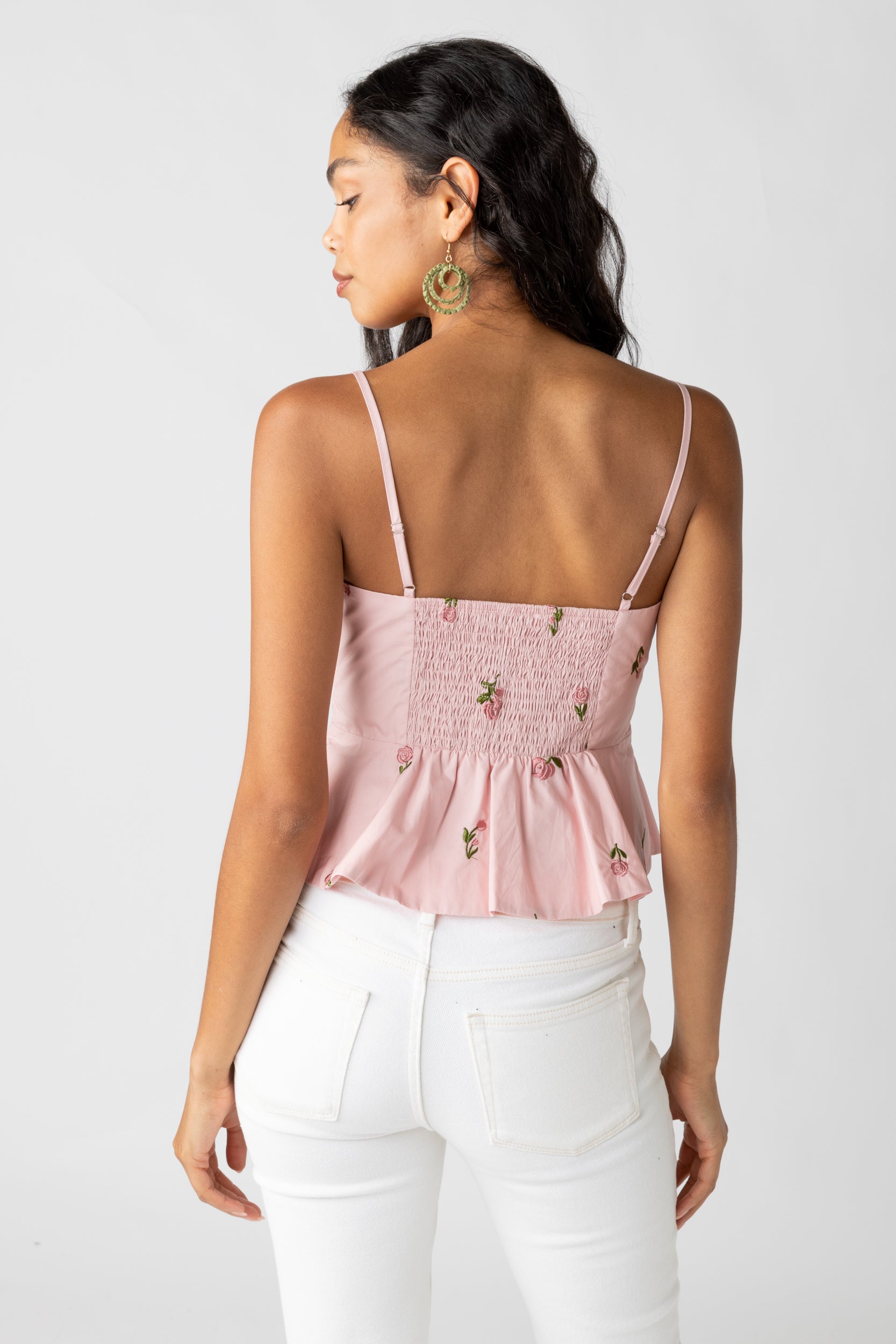 Iona Floral Peplum Top - fab'rik