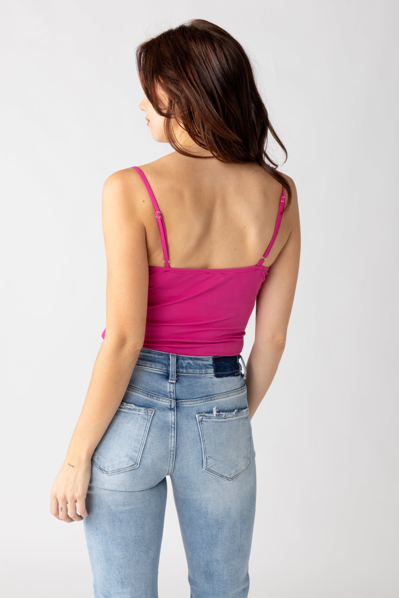Olivia Pleather Tank Bodysuit - fab'rik
