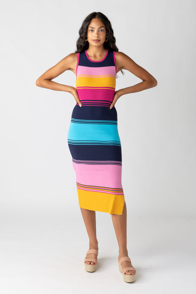 Conni Stripe Knit Dress - fab'rik