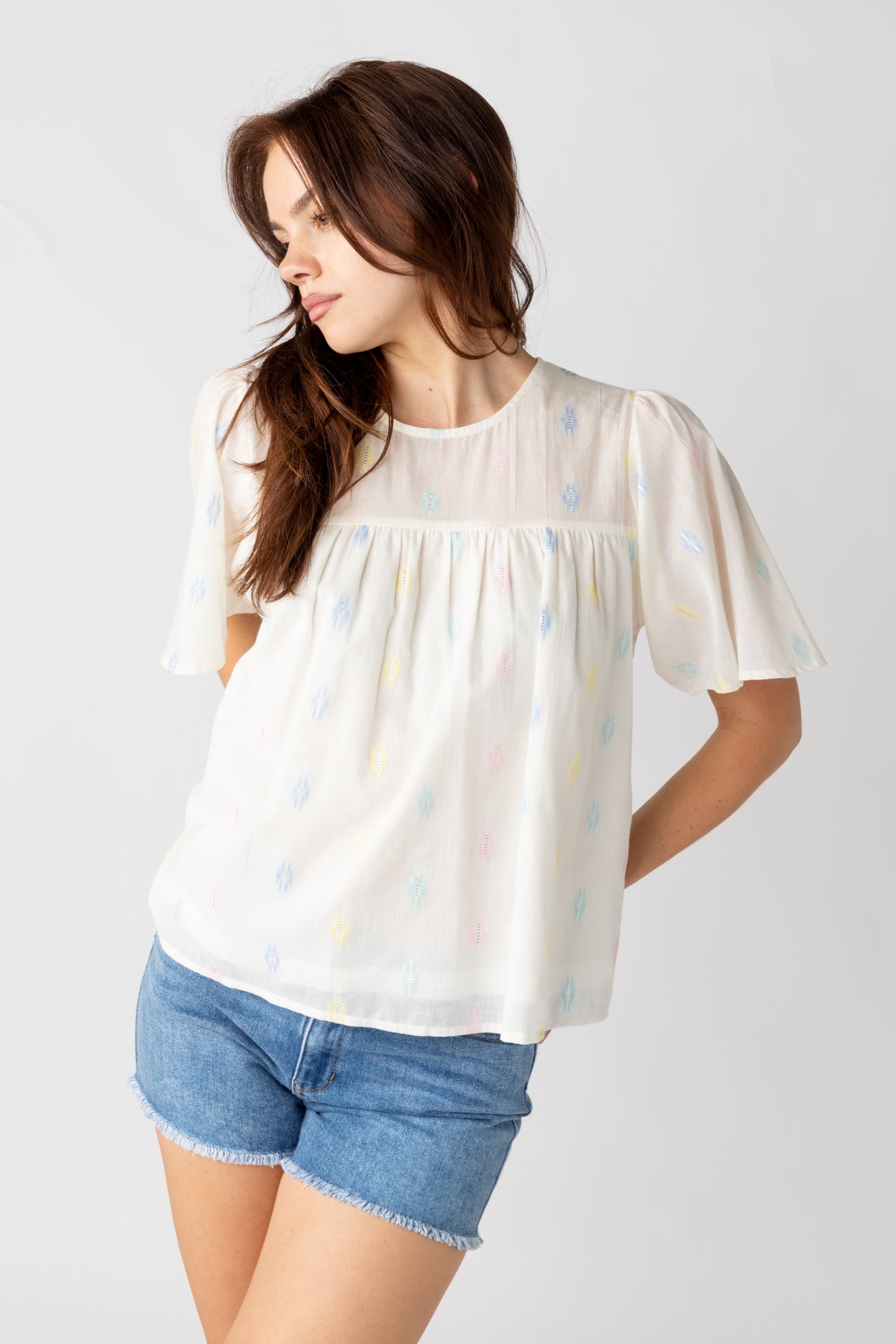 Shelly Printed Crop Top - fab'rik