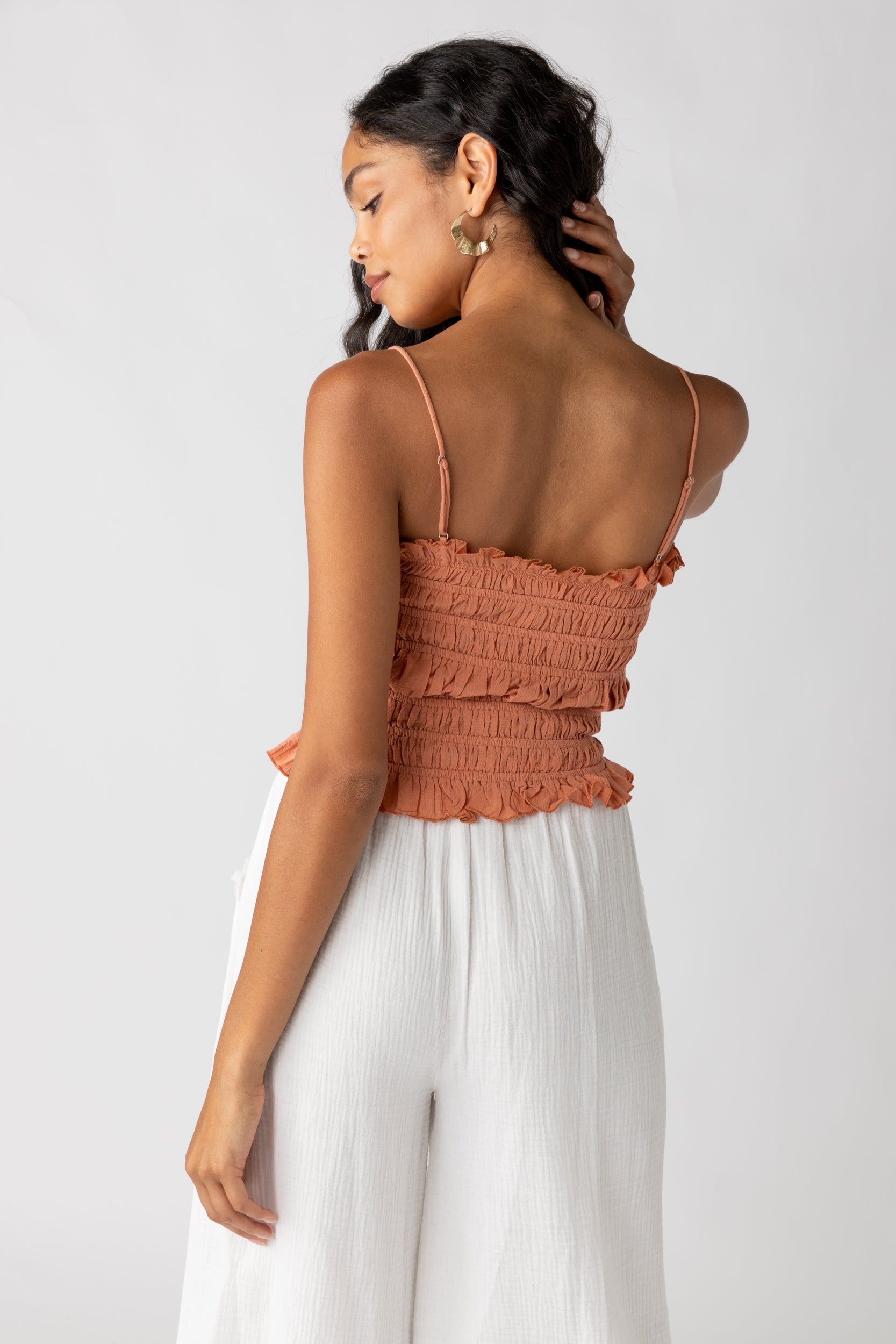 Lauren Smocked Tank Top - fab'rik