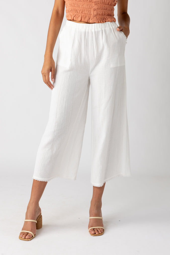 Taylor Raw Hem Pants - fab'rik