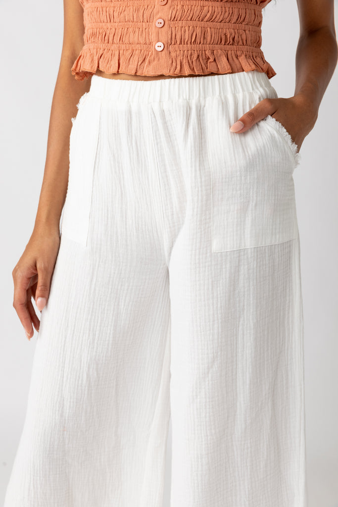 Taylor Raw Hem Pants - fab'rik