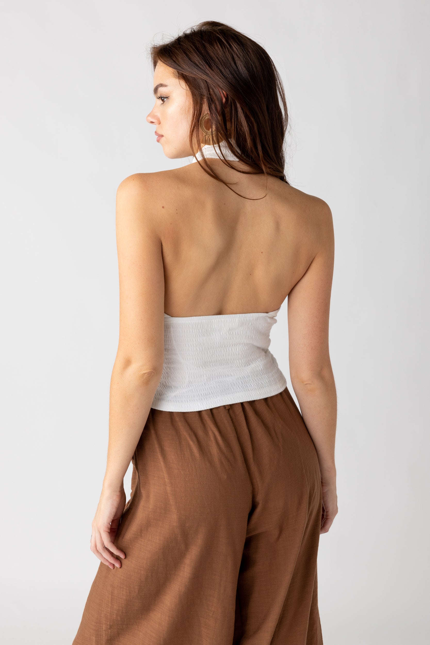 Celia Cross Over Halter Top - fab'rik