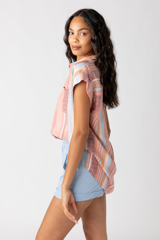 Danielle Multi Stripe Button Down - fab'rik