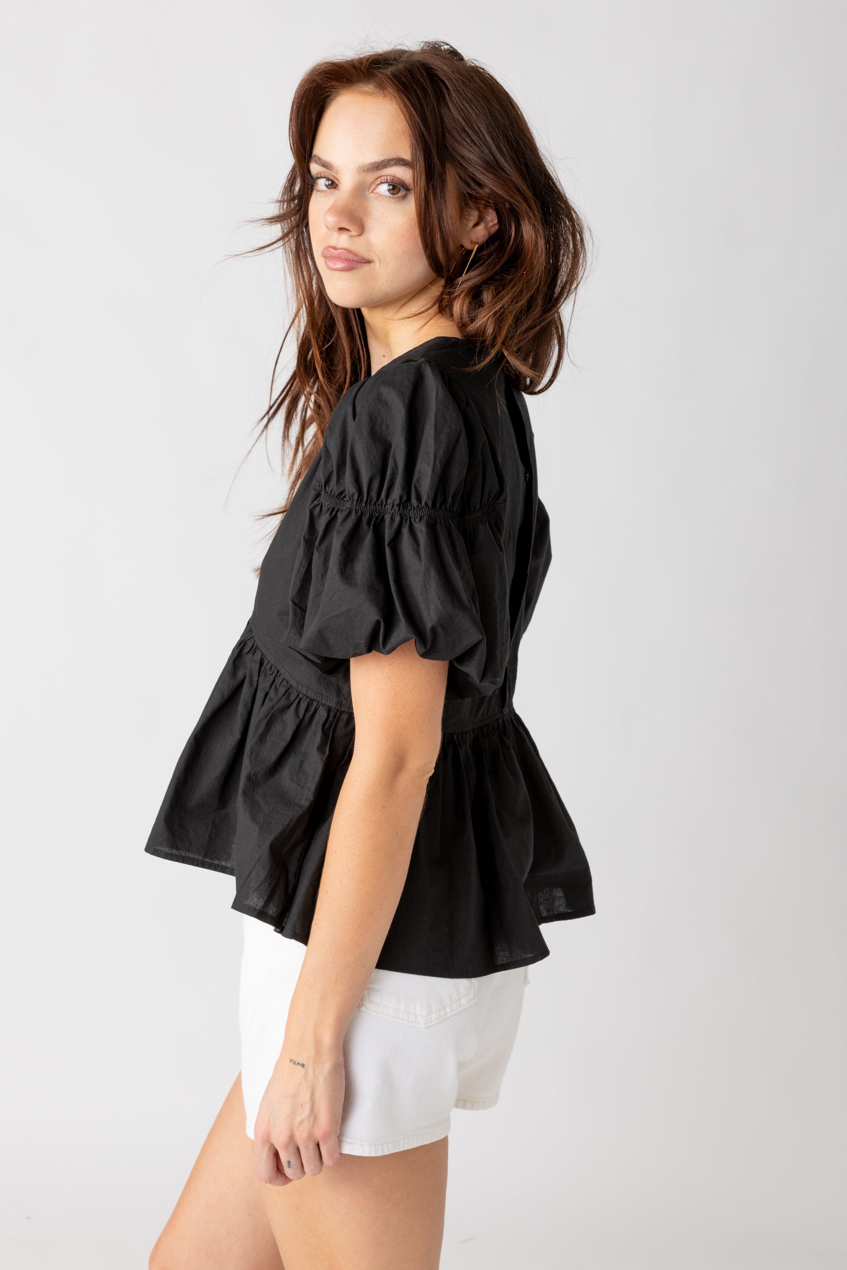 Nicci Puff Sleeve Blouse - fab'rik