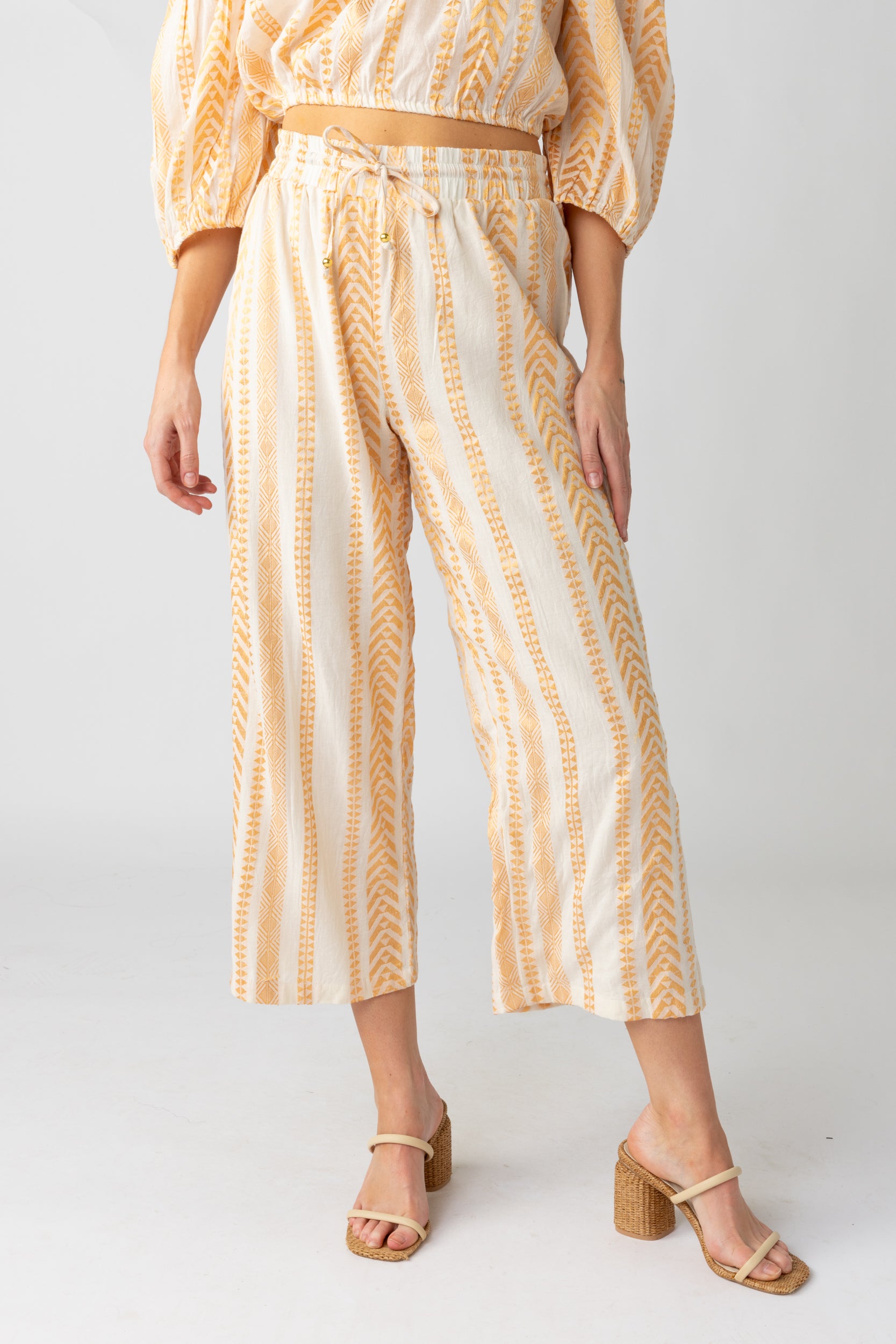 Danna Geo Embroidered Pant - fab'rik